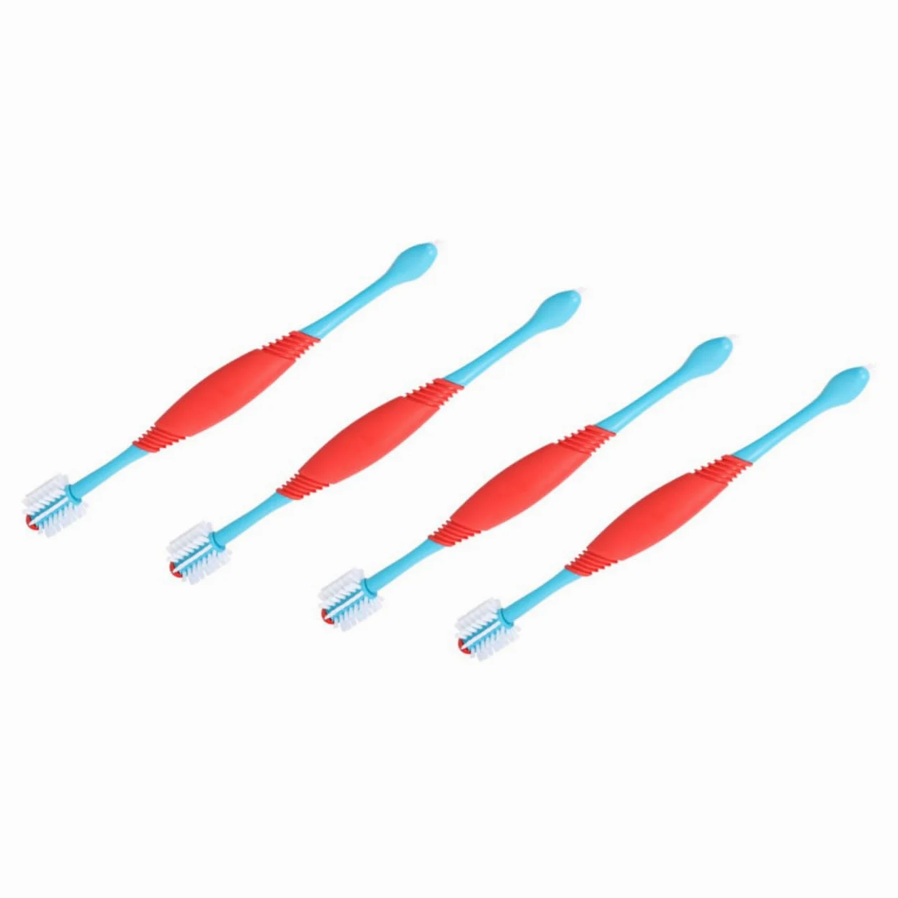 Milisten 12pièces Brosse à Dents Pour Animaux De Compagnie Nettoyage Oral Pour Chiens Et Chiots Avec Double Tête Conception Ergonomique Matériaux Hygiène
