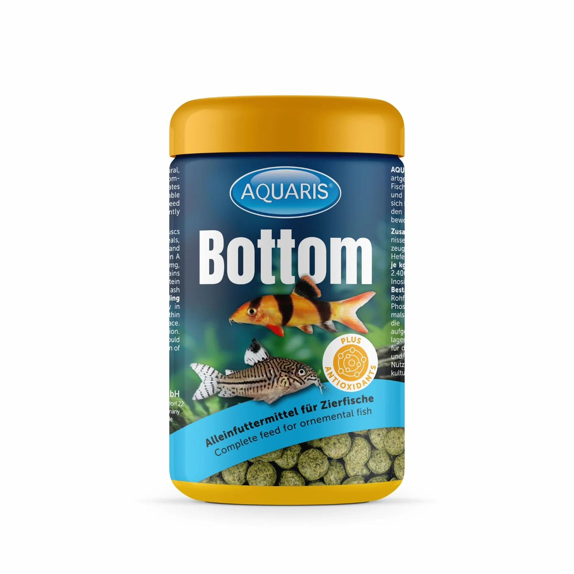 AQUARIS Bottom Tablette Nourriture Poissons Fond Aquarium 250 ML 145 g