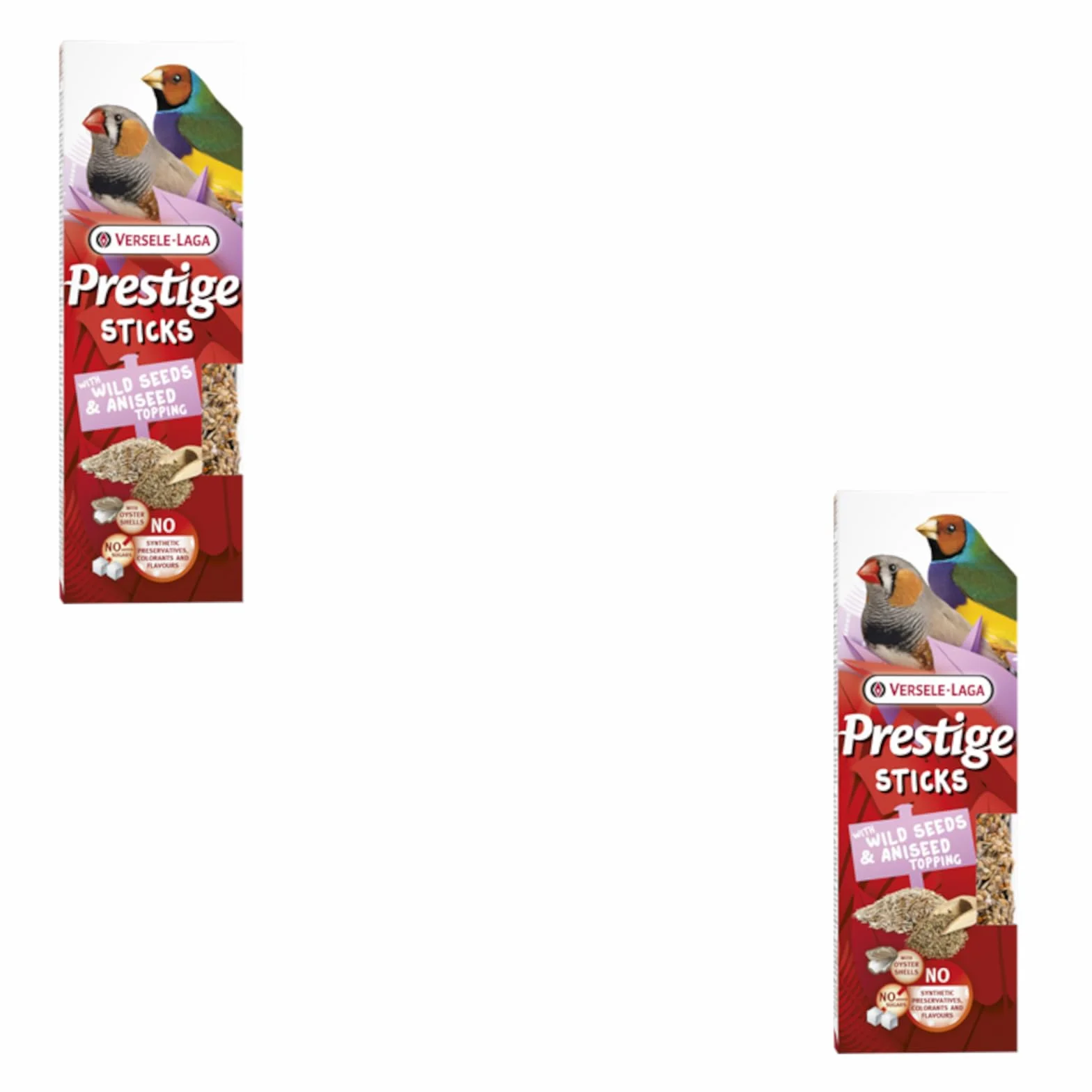 Versele-Laga Prestige Sticks Petits moineaux avec graines Sauvages & enrobage d'anis 2 x 60 g Snack
