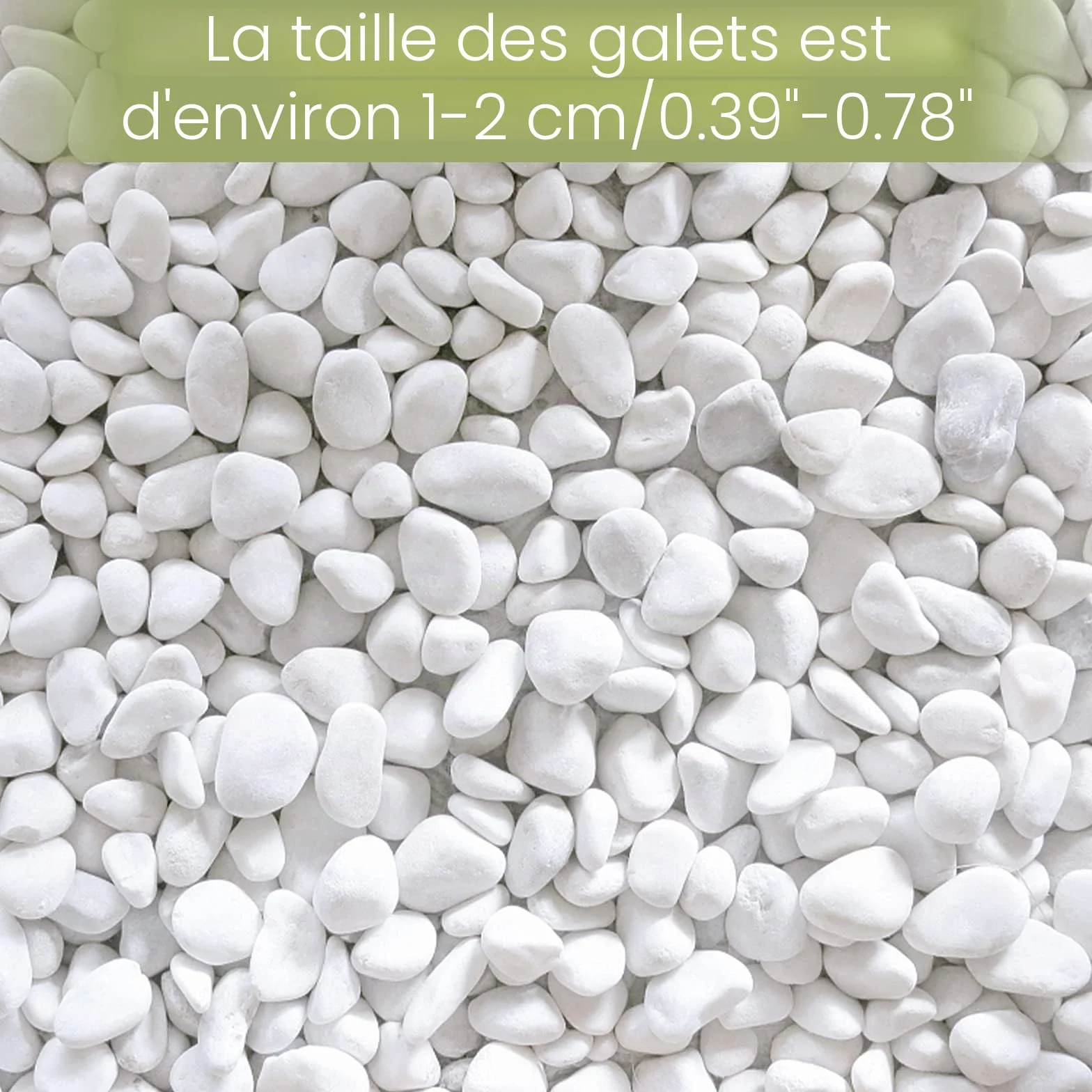 Gravier Galets Pierres Petits Cailloux de Marbre Blanc Naturels Cailloux Décoratifs Blancs pour Aquarium Décorations de Jardin Pots de Fleurs et Plantes Vase, 500g