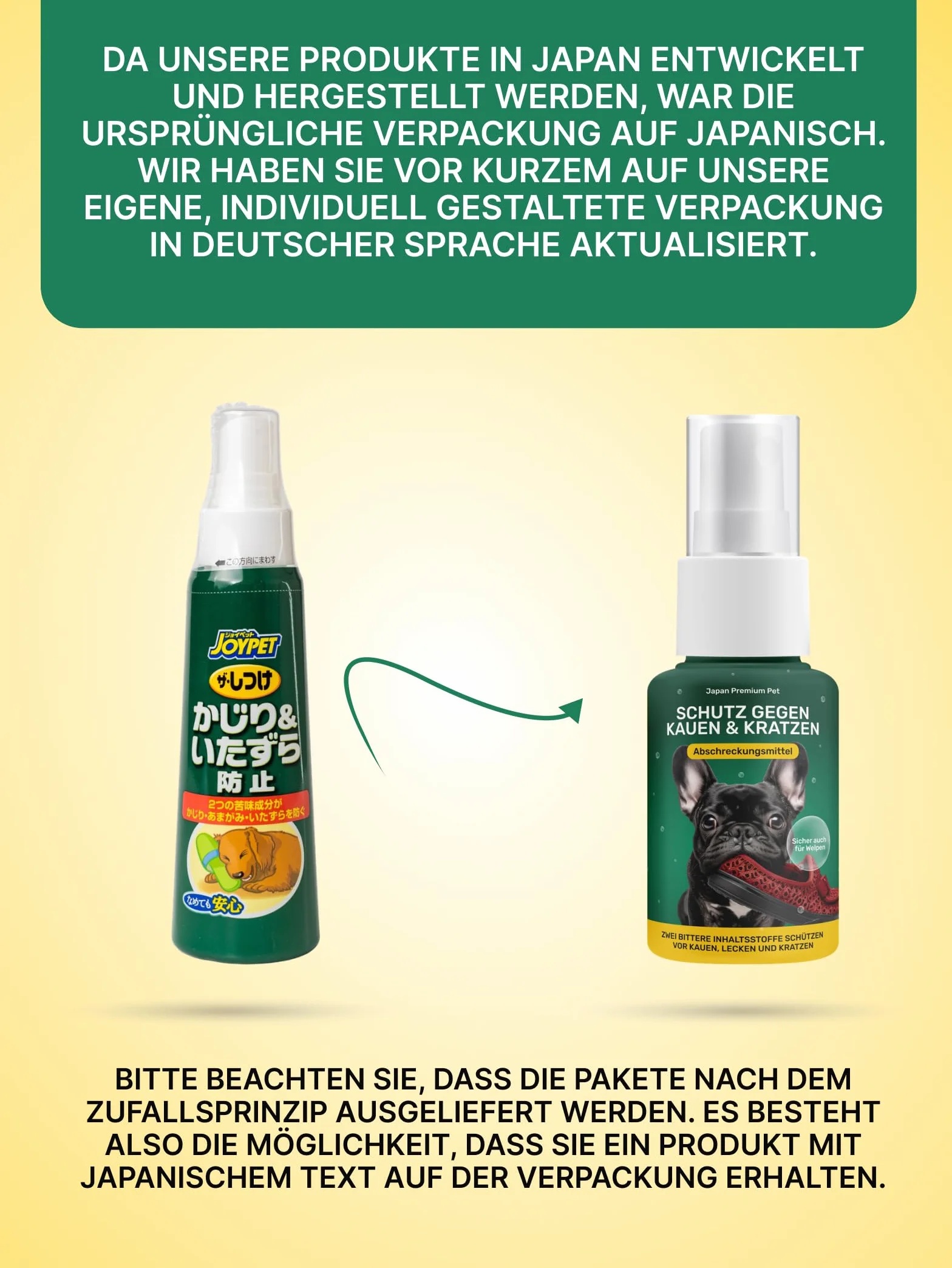 Spray Correcteur de Comportement pour Chien | Spray Répulsif Anti-Mordillage | Spray d'Éducation Naturel Amer Sans Alcool 100 ml