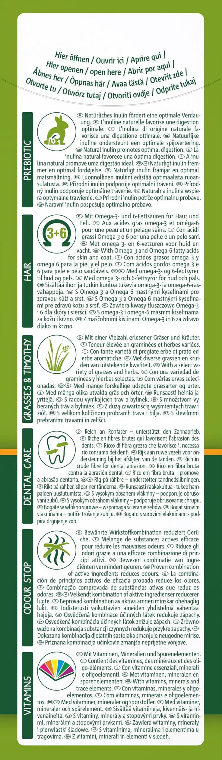 VITAKRAFT Vita Special All Ages Aliment pour Chinchillas avec Herbes et Plantes 600G