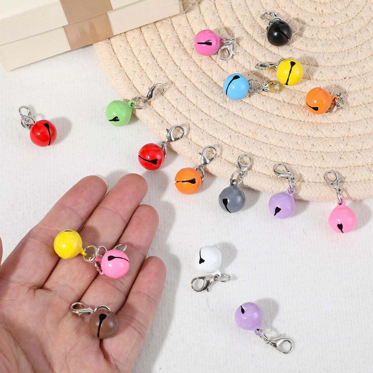 Tyqour clochettes pour collier de chat 24 pièces métal accessoires animaux