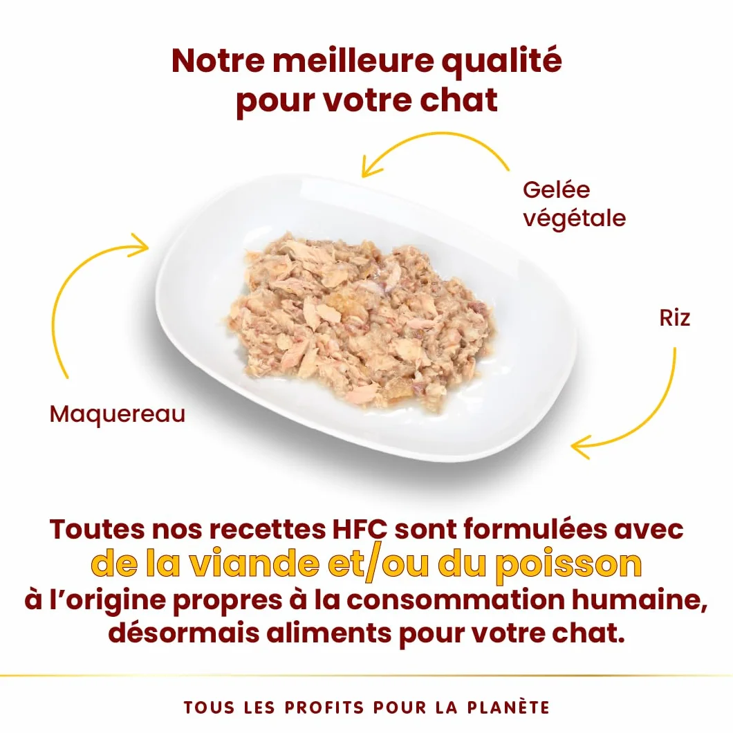 Almo Nature HFC Jelly - Nourriture Humide pour Chat Adulte - Maquereau - 70 g x 24 Boîtes