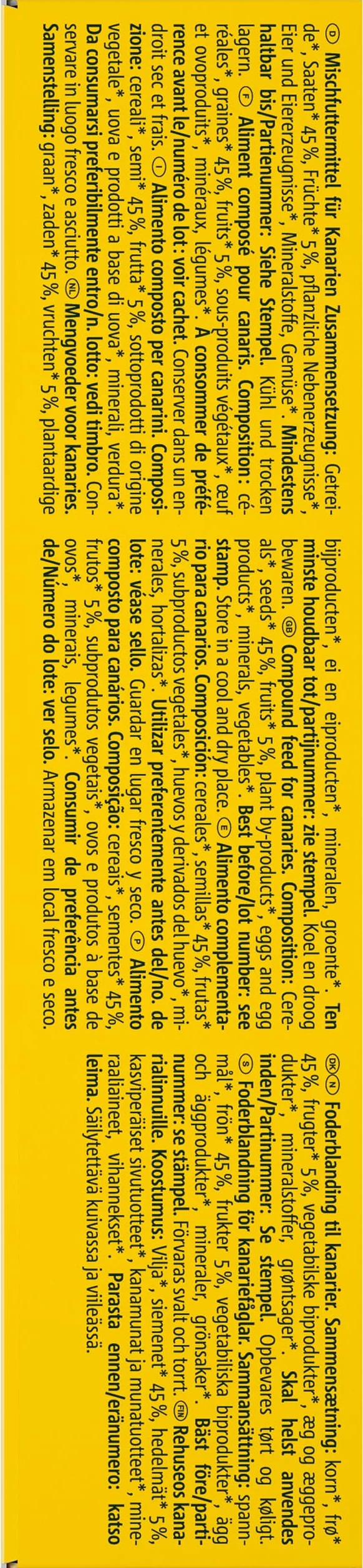 VITAKRAFT Fruit Cocktail Alimentation Complète pour Canaris 200 gr