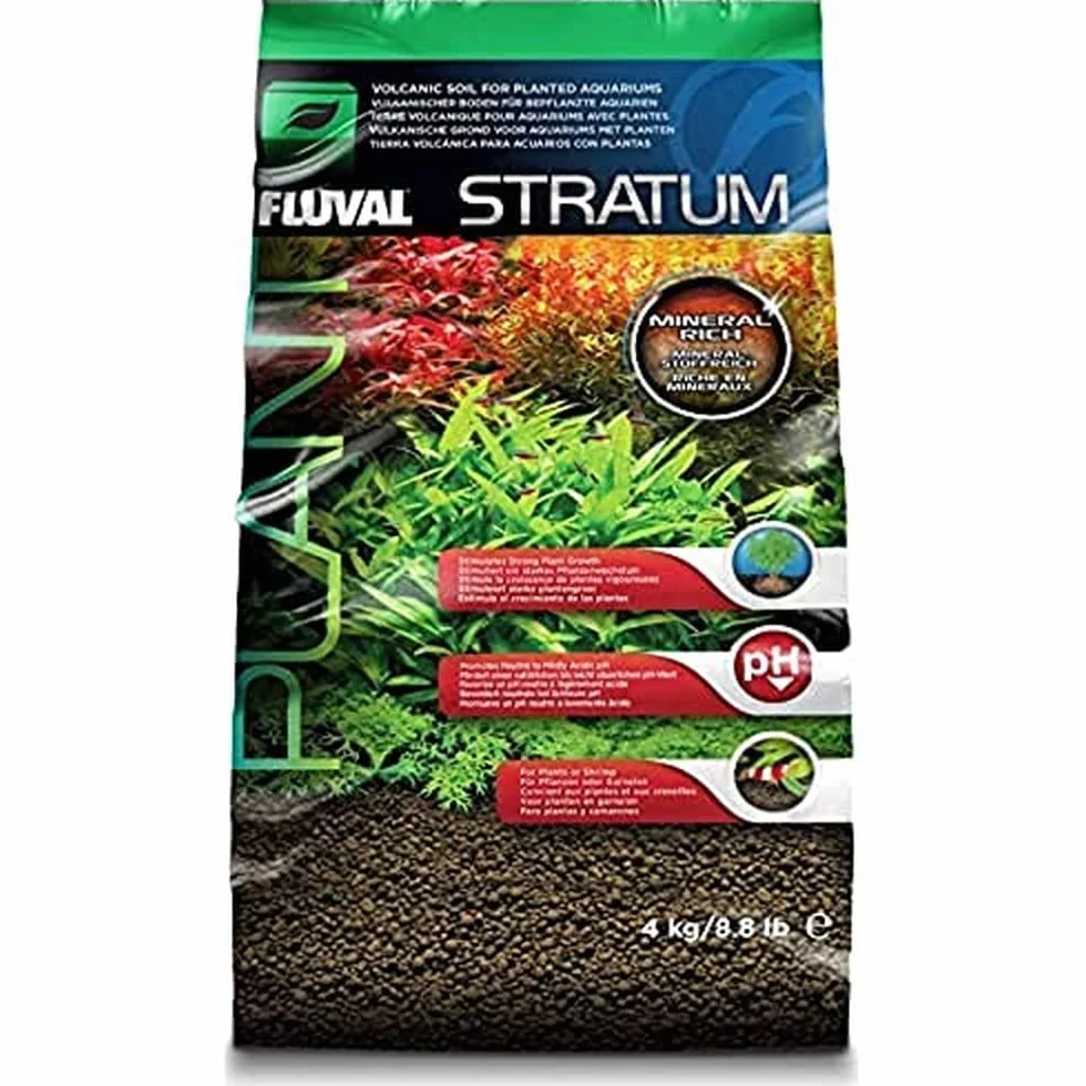 Fluval Substrat pour aquarium Plant & Shrimp Stratum, 4 kg
