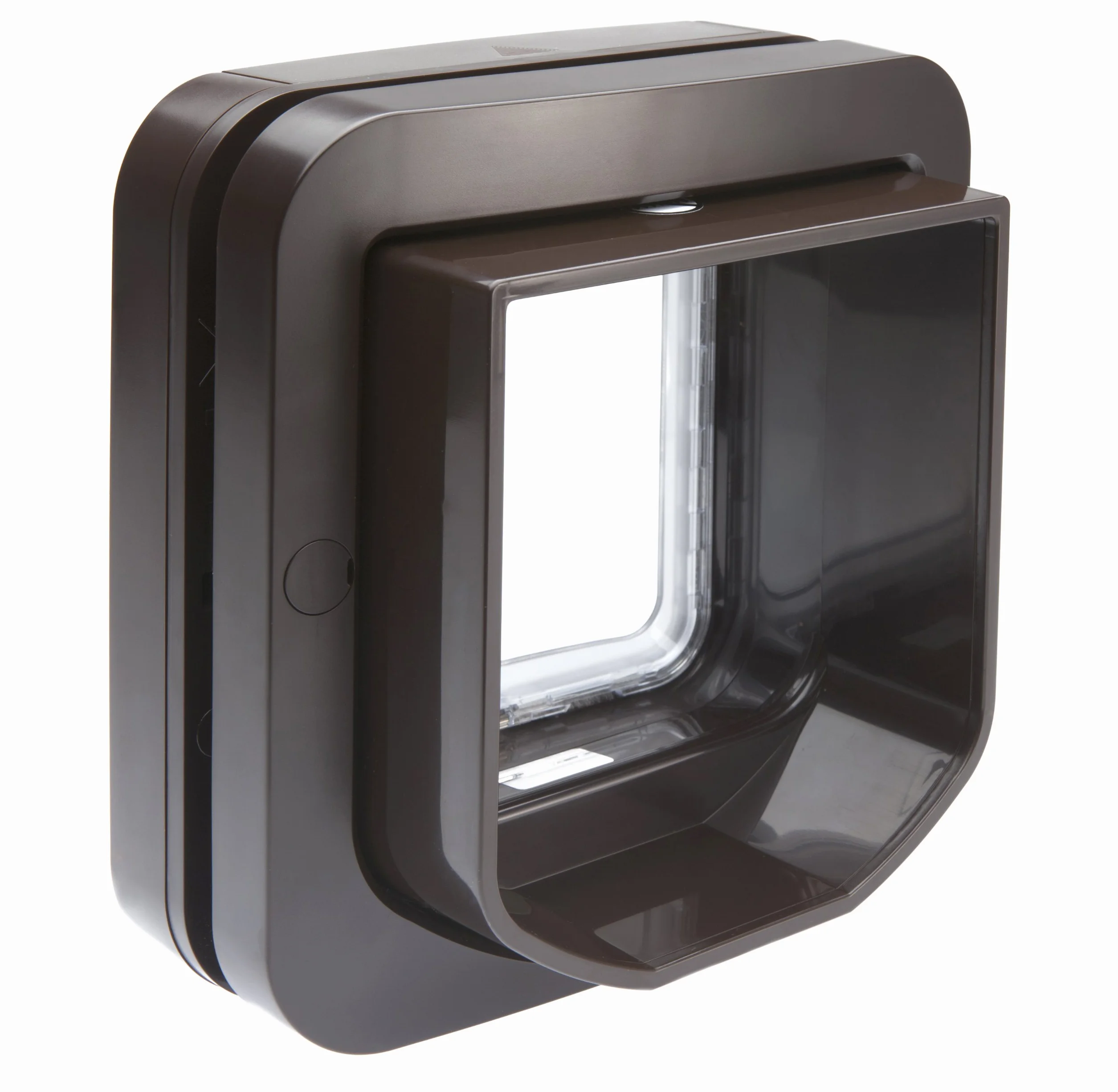 Sure PetCare SureFlap Chatière à Puce électronique Compatible médaillon identification radiofréquence puces électroniques Portes fenêtres Murs Marron