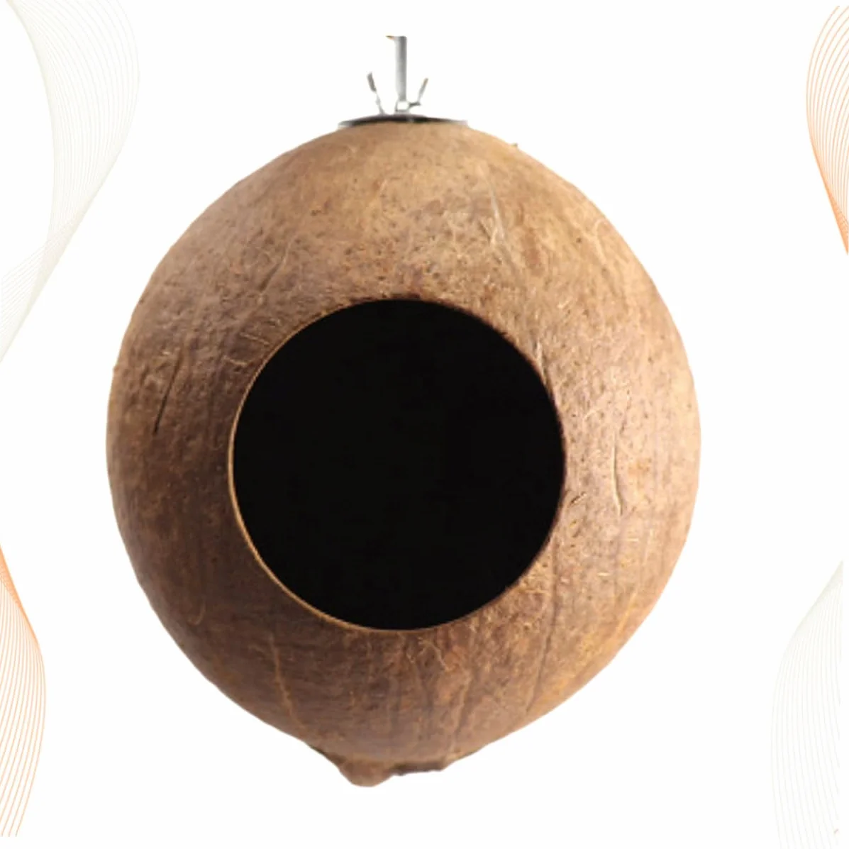 DOITOOL nid d'oiseau suspendu jouet cage oiseau hamac perroquet accessoires bambou