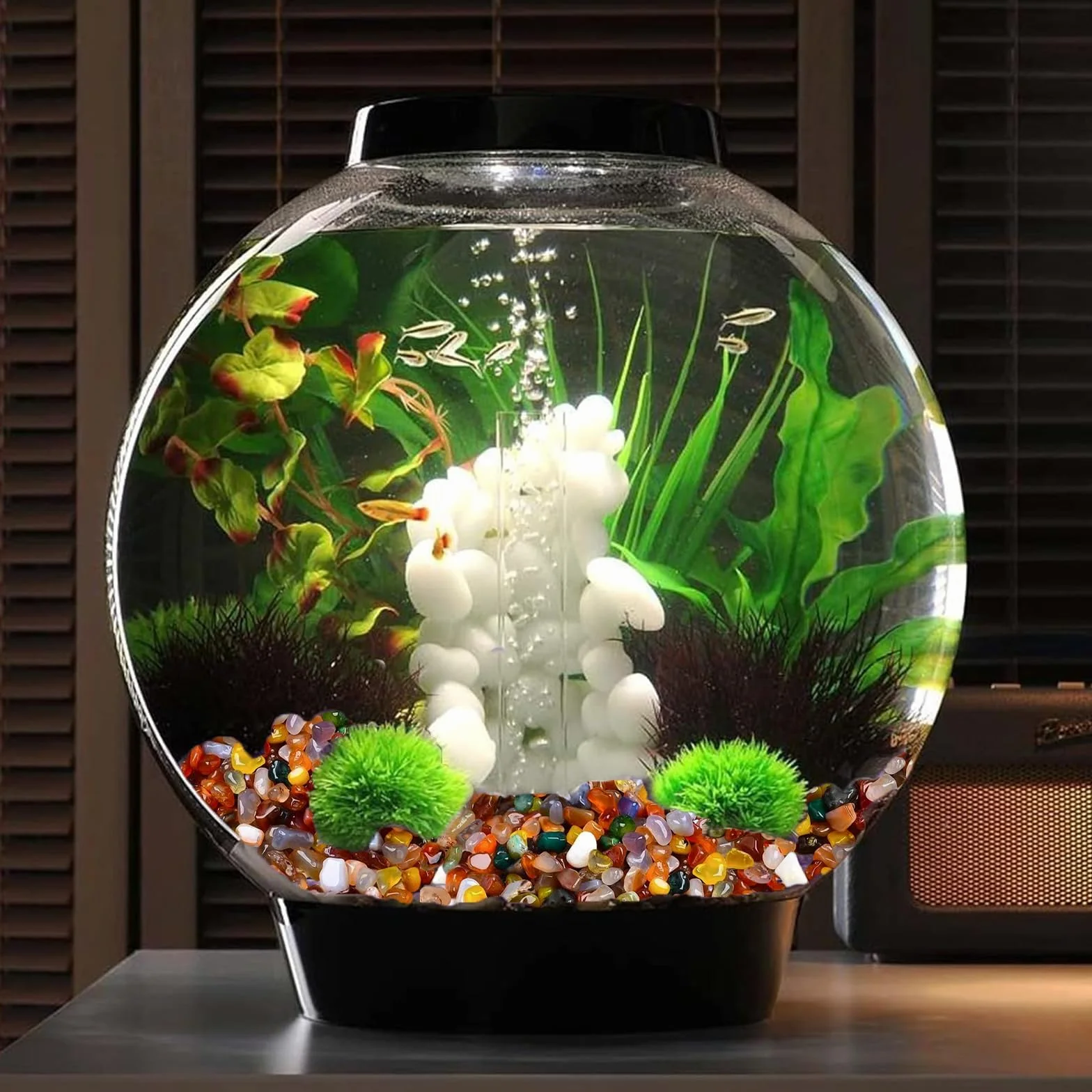 DabbOo 200g Décoration Aquarium Sable Decoratif Copeaux de Cristal Naturel éCrasé Convient pour Aquarium Réservoir en Verre Pot de Fleur Décoration de Sol de Jardin(4-6mm Gravier D'agate Colorée)