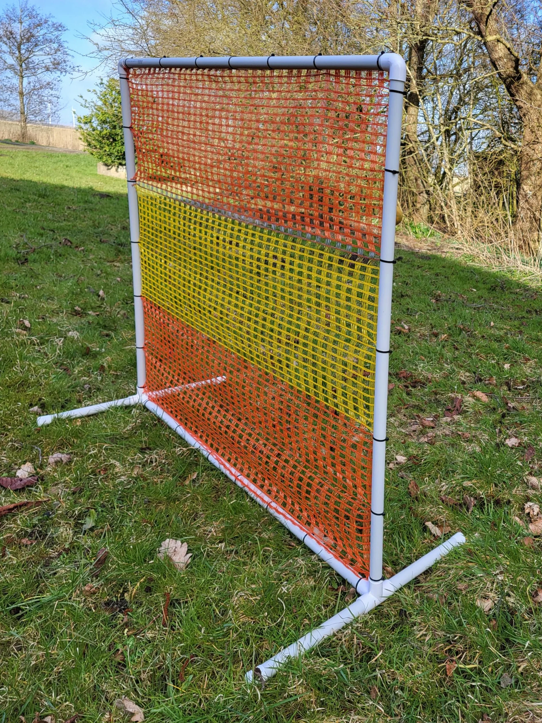 NADAC HOOPERS Lot de 2 clôtures d'agilité en PVC Conforme VDH Jaune/Orange 1,05 m x 1,15 m x 1,15 m 1,4 kg