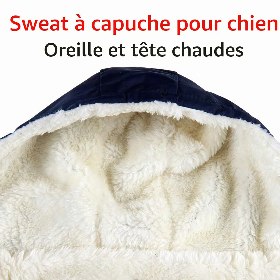 Sweat à capuche en polaire et coton pour chien JoyDaog