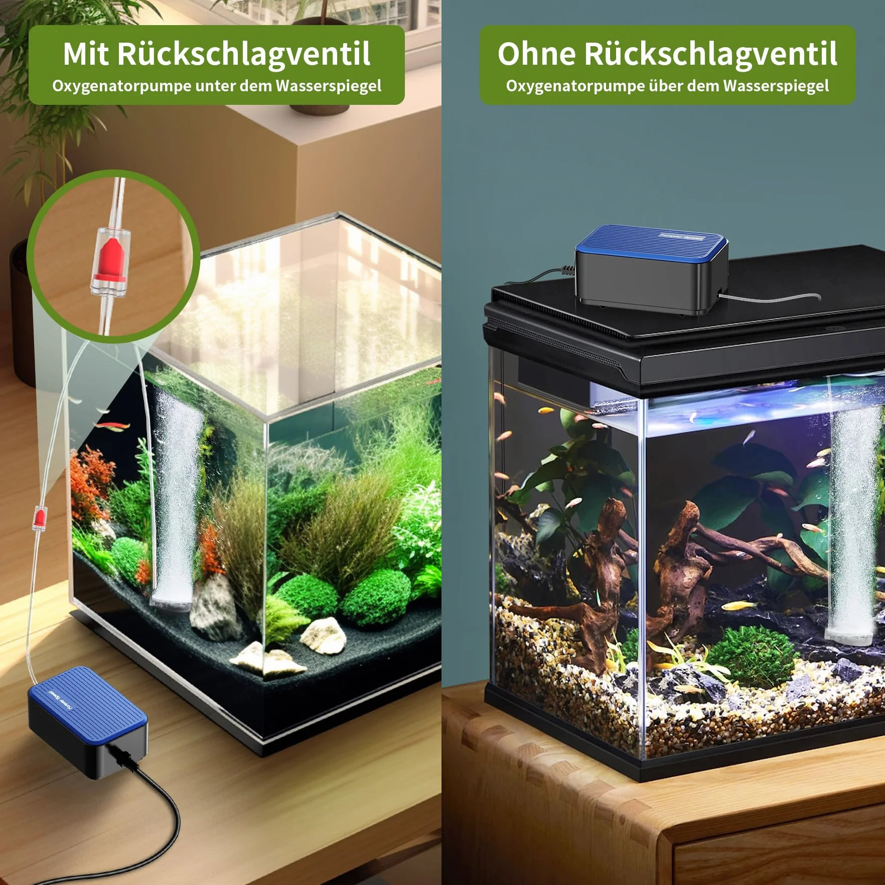 Forever Speed Pompe à Air pour Aquarium Ultra Silencieuse