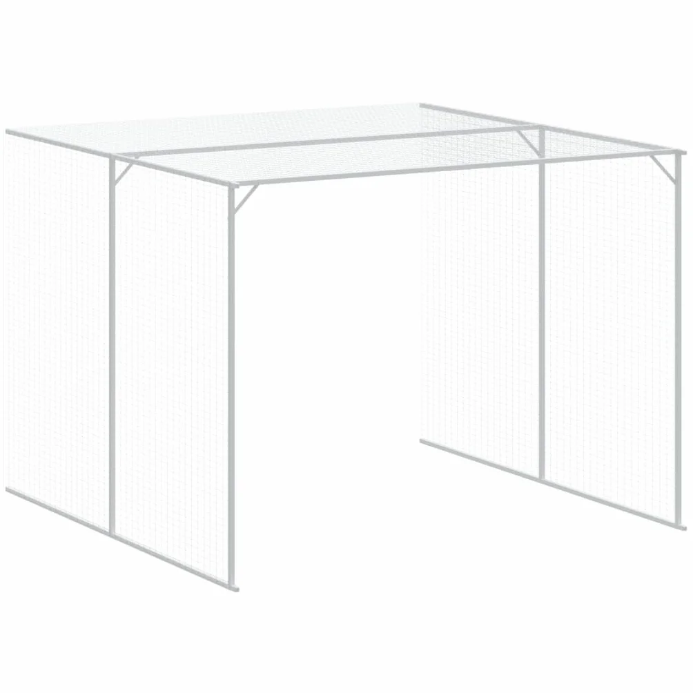 Chenil d'extérieur pour Chien, Enclos Cage Métal avec Cour 214x457x181 cm Anthracite