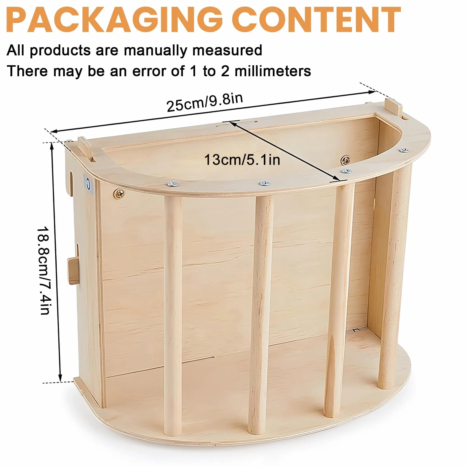 Râtelier à Foin en Bois Naturel pour Cochons d'Inde, Lapins, Hamsters