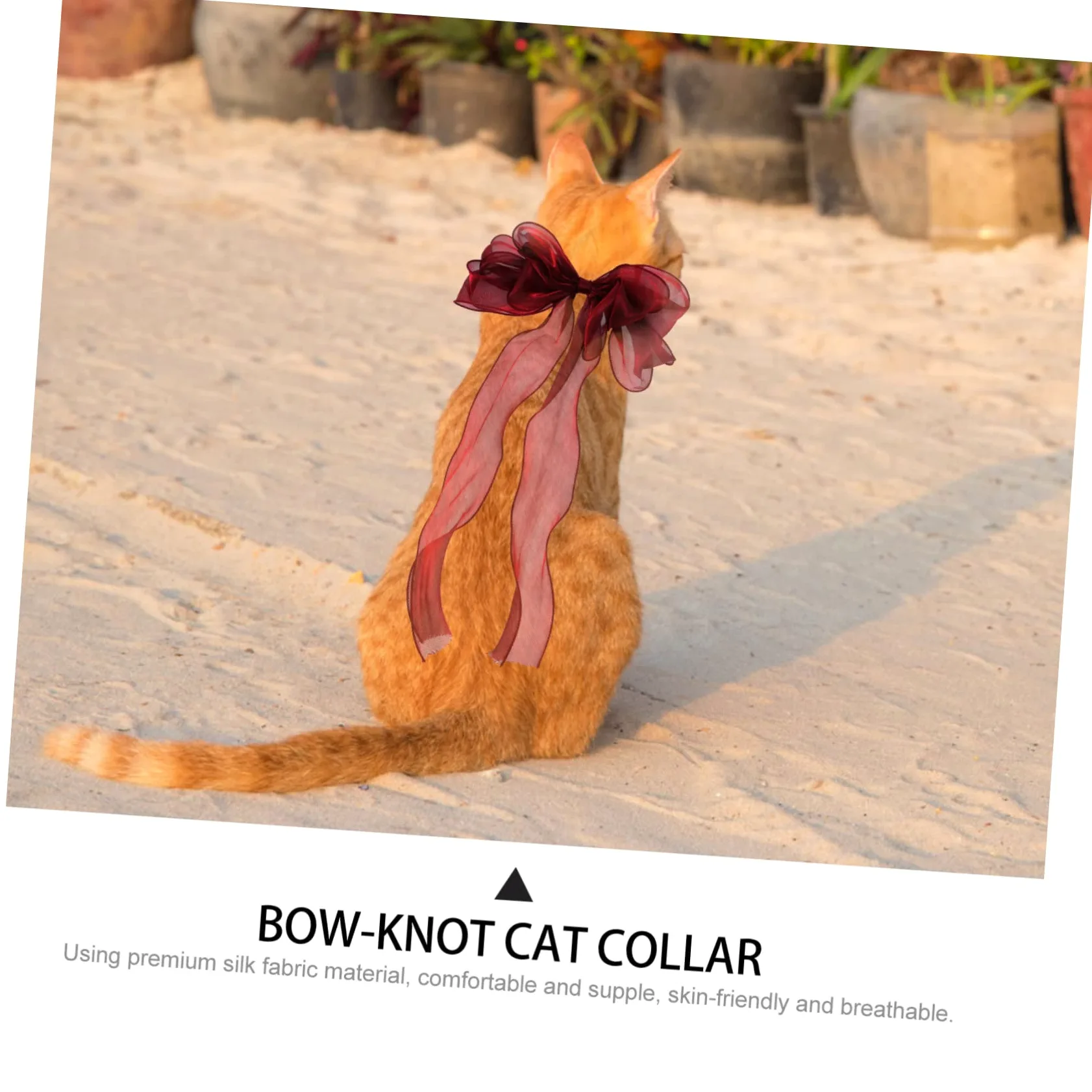 Collier Décoratif pour Animaux avec Nœud Accessoire Léger Et Réutilisable pour Fêtes Et Événements Ajustable pour Chiens Et Chats pour Noël Et Occasions Spéciales
