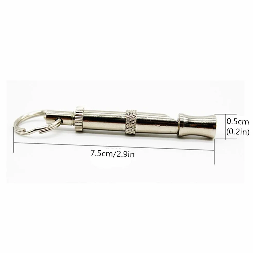 Sifflet pour Chiens Ultrason Anti Aboiement Métal 2pcs