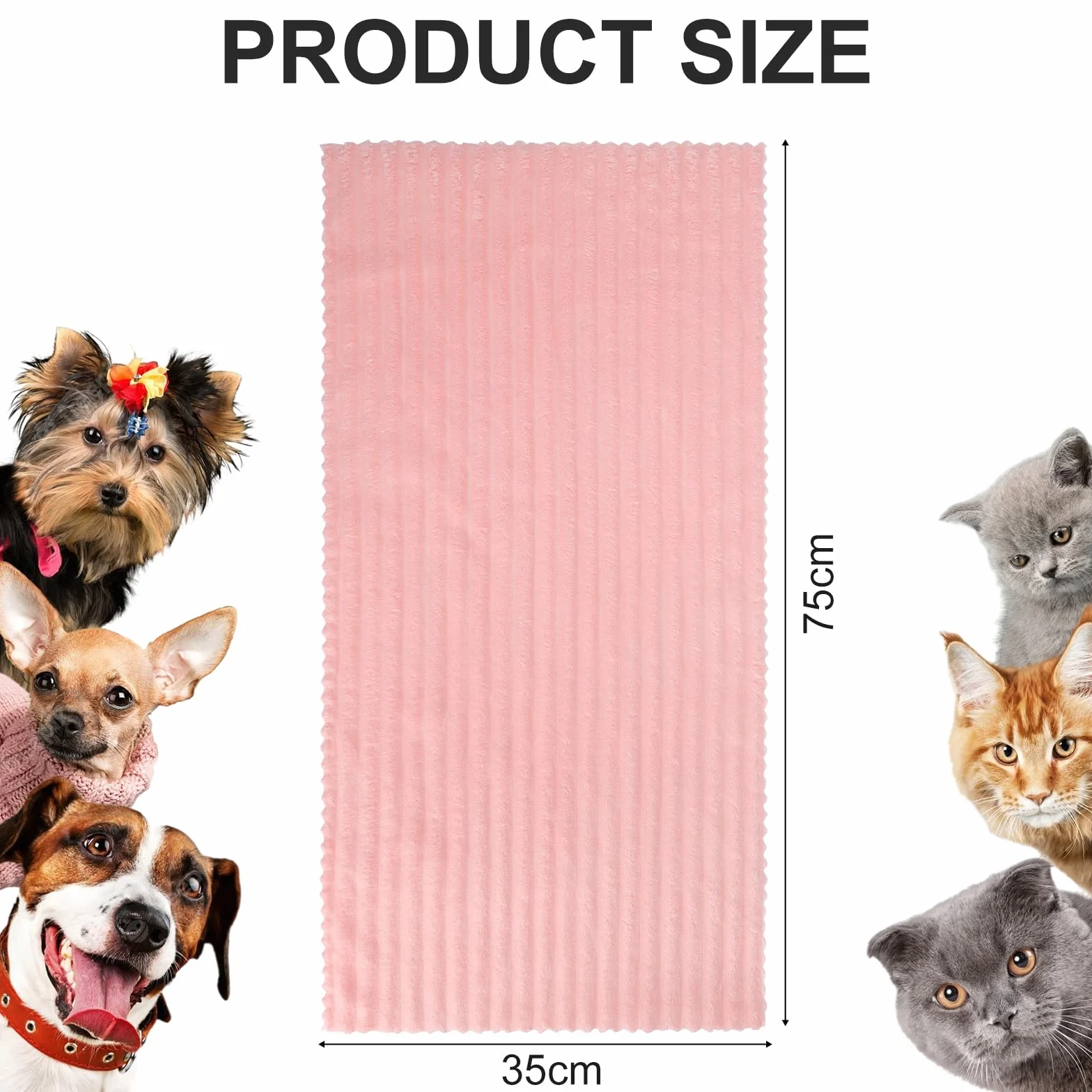 Couvertures pour Animaux en Polaire Corail, Couverture Chien Chat Lavable en Machine, Imperméable et Anti-Poils, 4PCS