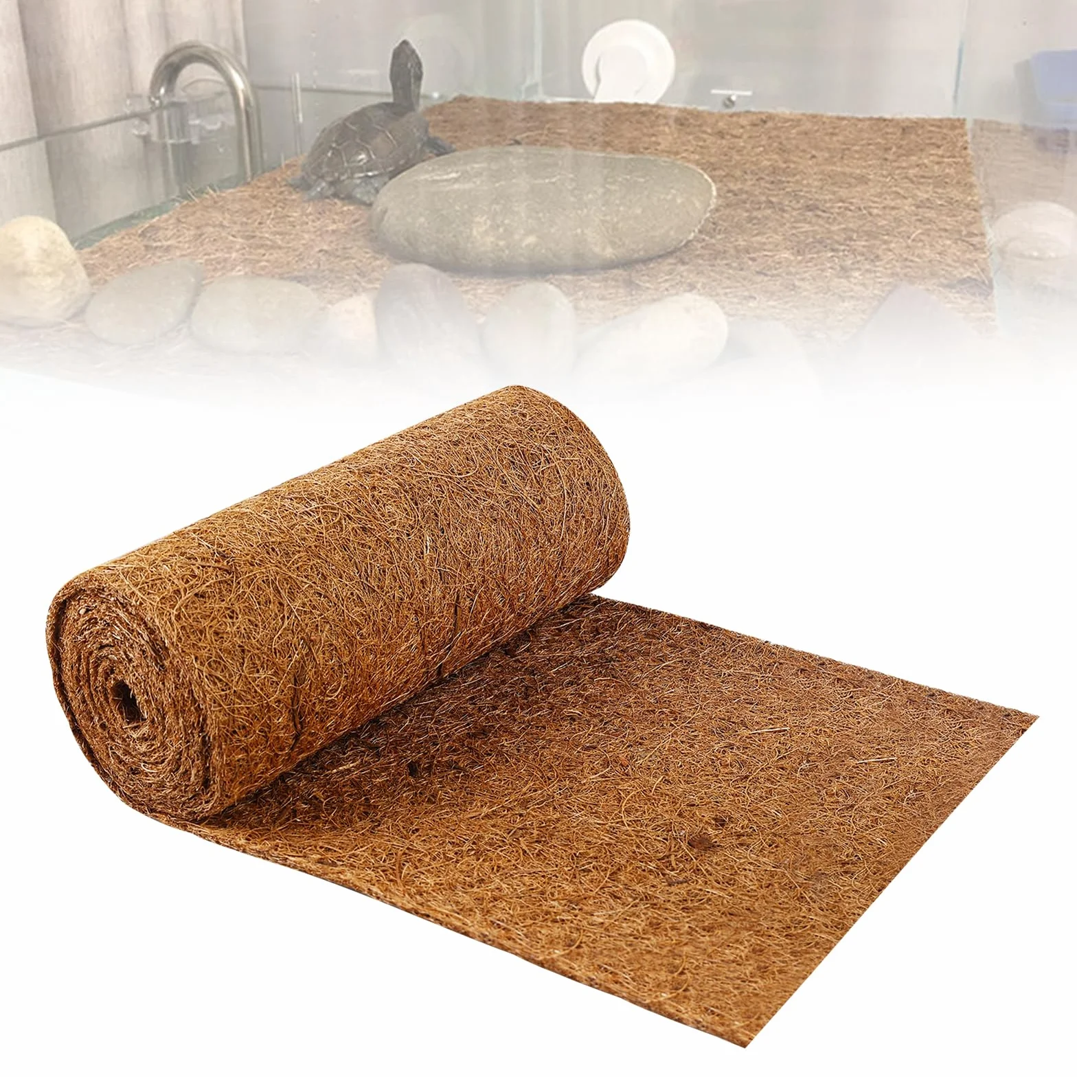 Tapis en noix de coco 40x200 cm protection contre le gel froid 100% fibres de coco