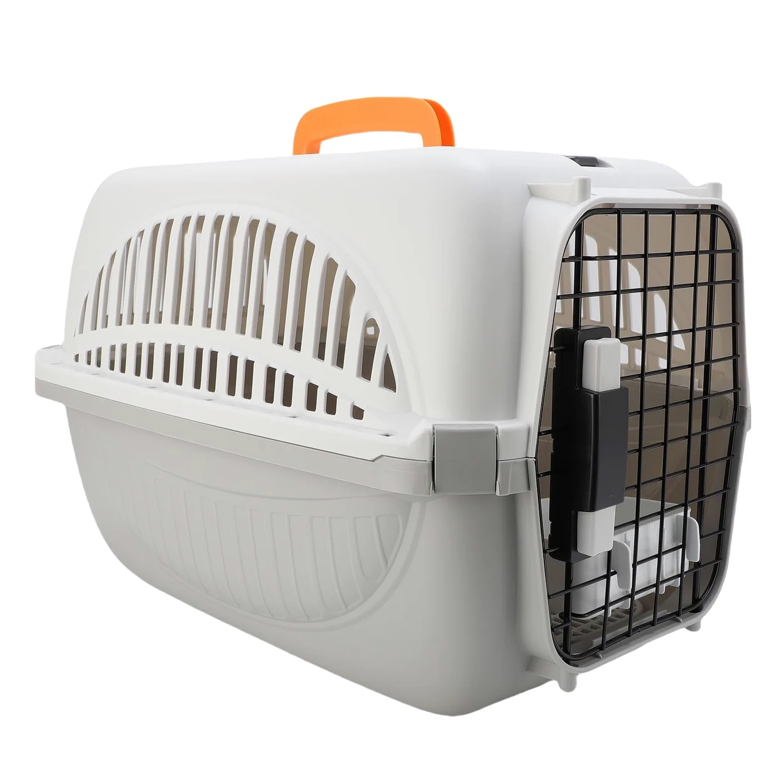 Caisse de Transport Rigide pour Animaux de Compagnie Portable Facile Monter avec Ventilation Renforc e Adapt e Avion IATA Chien Chat