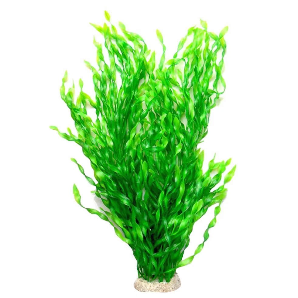 Grande plante artificielle en plastique pour aquarium Vert 55,9 cm