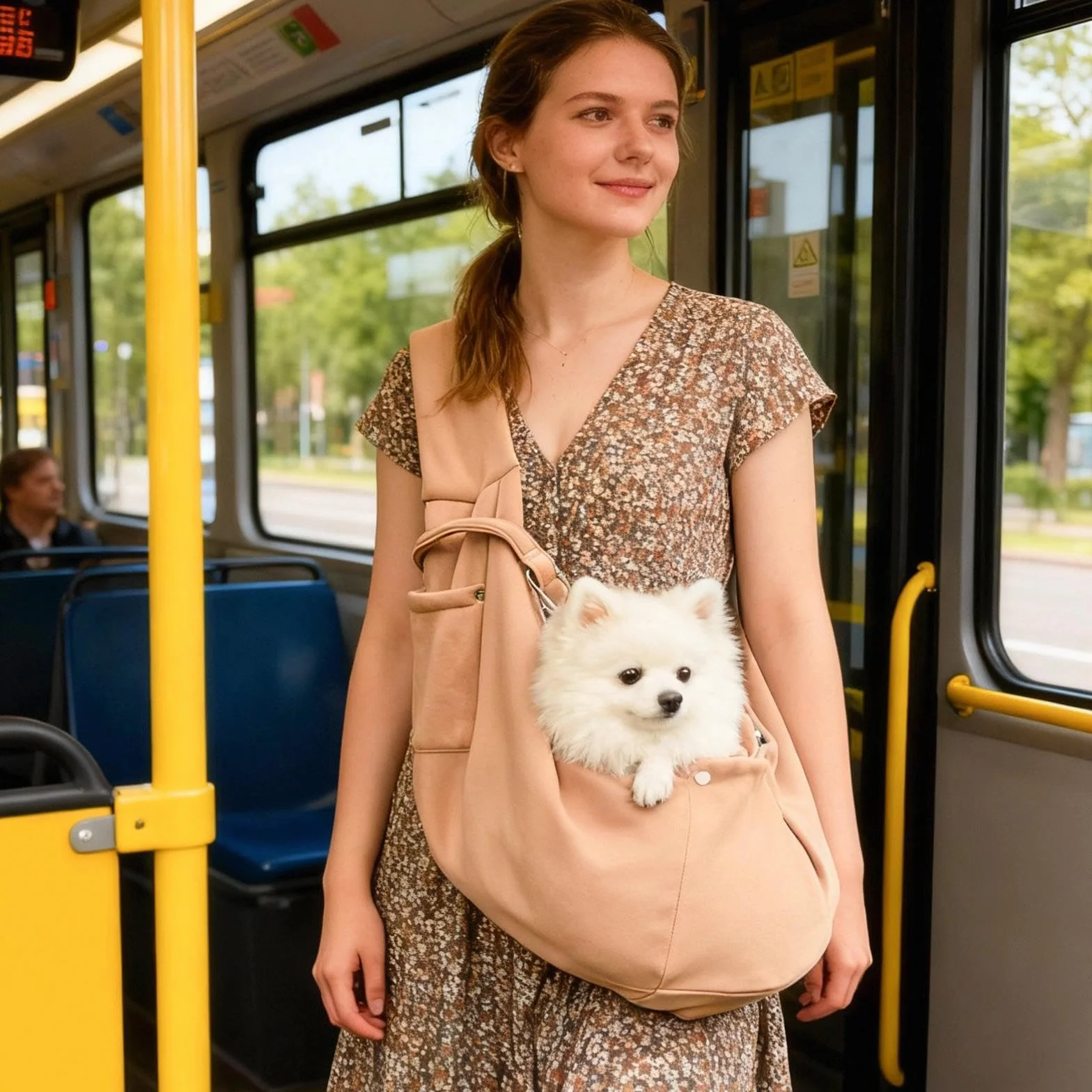 Sac de Transport Chat Kaki 6 kg pour Promenades et Randonnée