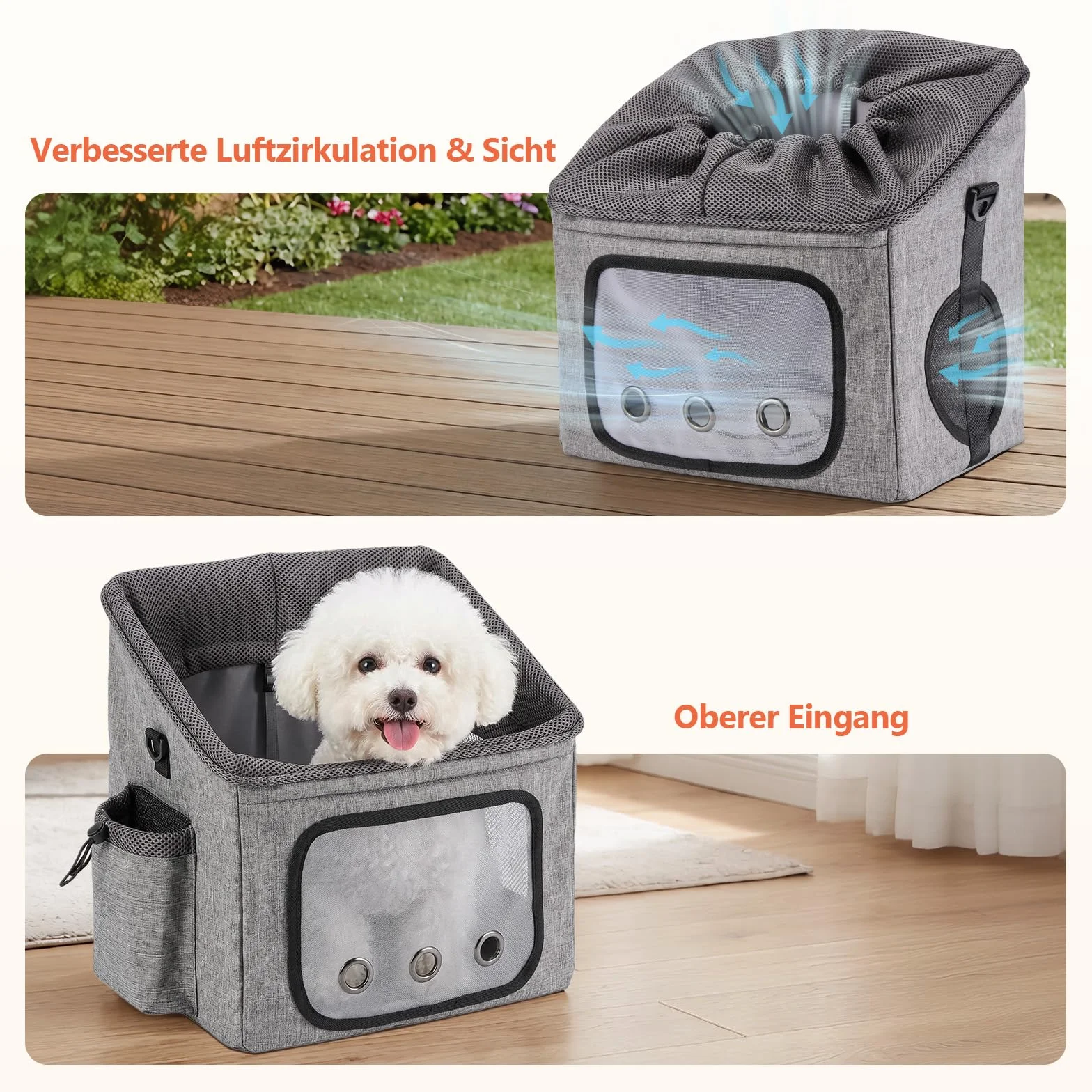 Ownpets Panier de vélo pour chien Sac de transport pour animal de compagnie L