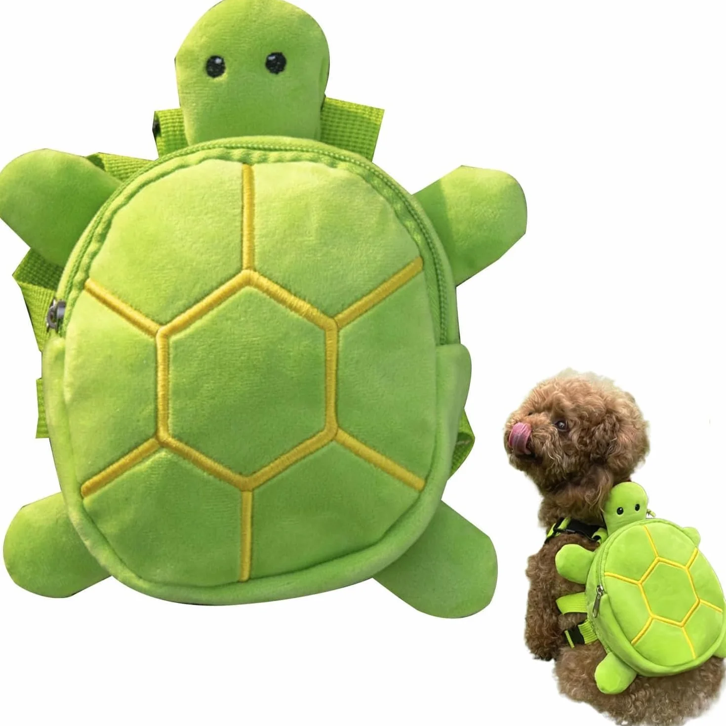 Sac à Dos pour Chien Harnais Tortue Extérieur Vert