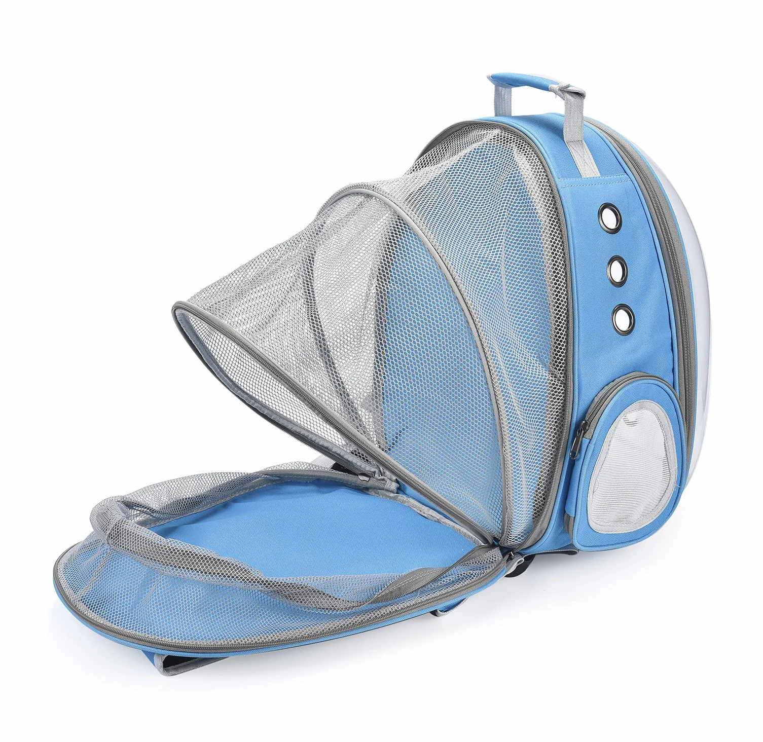 Sac à Dos Chat Chien Transport avec Fenêtre Frontale Transparente et Dos Extensible pour Voyage