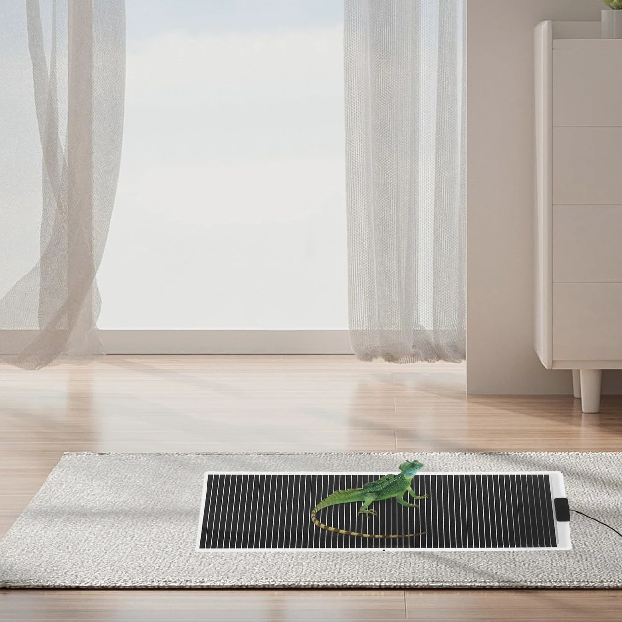 GANAZONO Tapis Chauffant pour Terrarium avec Thermostat Réglable 31.50x11.14In Chauffage Rapide pour Reptiles