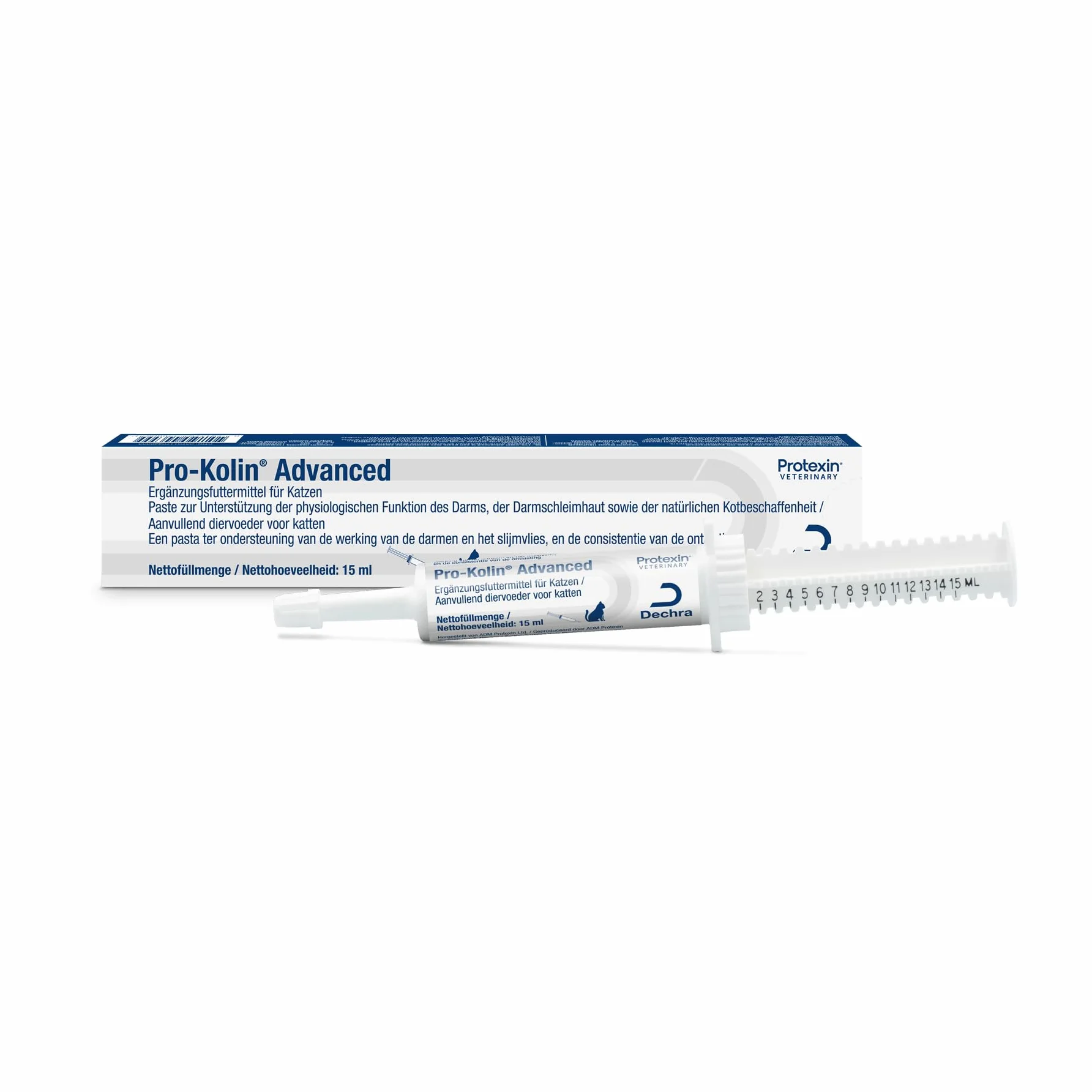 Dechra Pro-Kolin Advanced Lot de 2 paquets 15 ml Complément alimentaire pour chats Pro- et prébiotiques