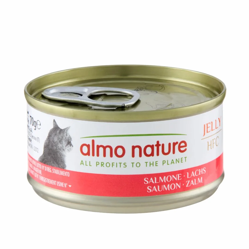 Almo Nature HFC Jelly Nourriture Humide pour Chats Saumon 70g Lot de 6