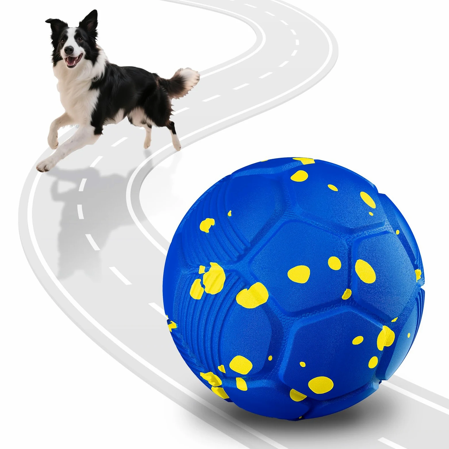 Balles pour Chiens Interactif Intelligente Electrique 3 Modes de Jeu Étanche et Rechargeable pour Chiens de Taille Moyenne et Grande pour Chien est en Caoutchouc Naturel
