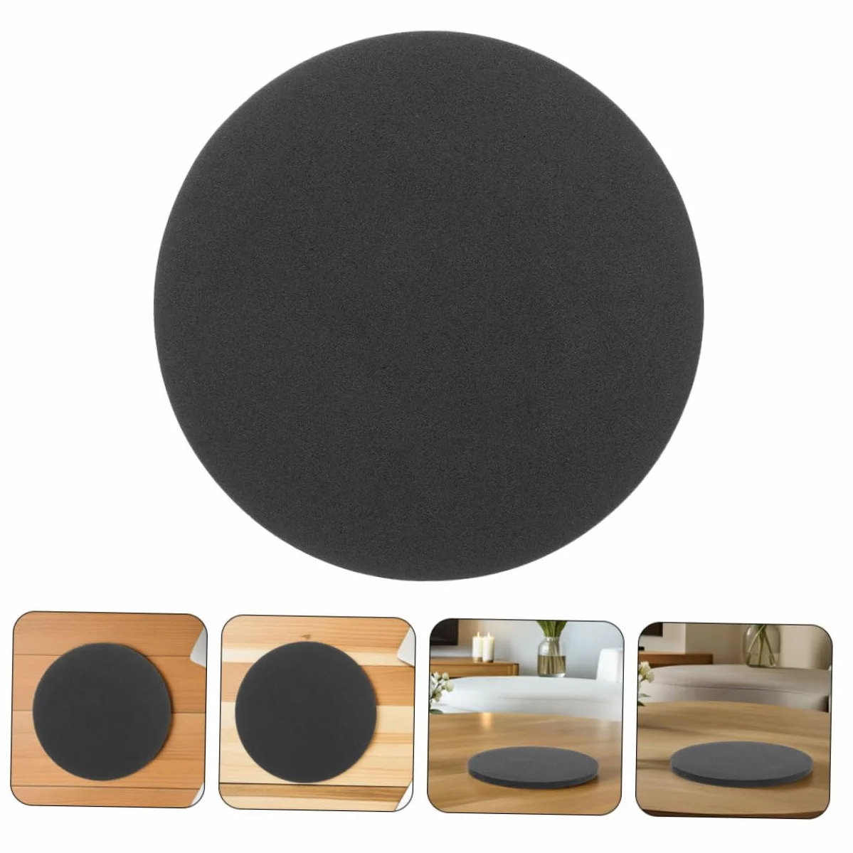 Coussin Antichoc pour Aquarium Rond Tapis Étanche Fond de Bocal Amortisseur Support Stable