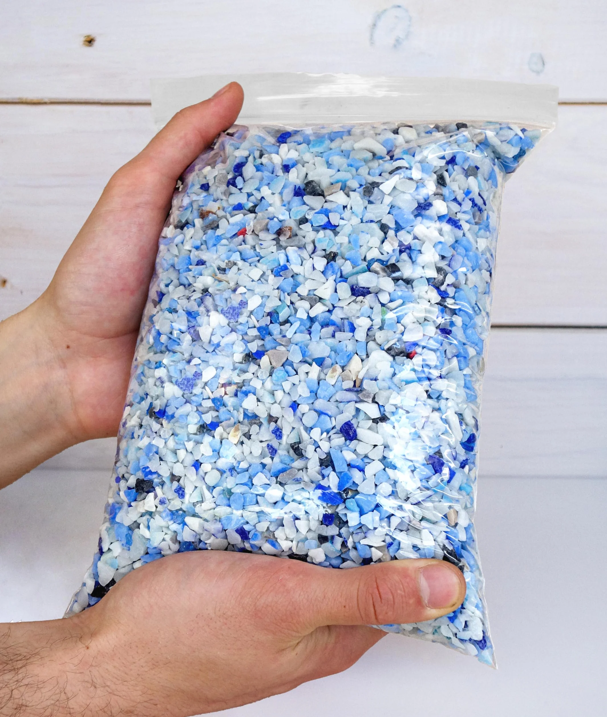Verre Pilé Multicolore 1,8 kg 4-8 mm pour Artisanat