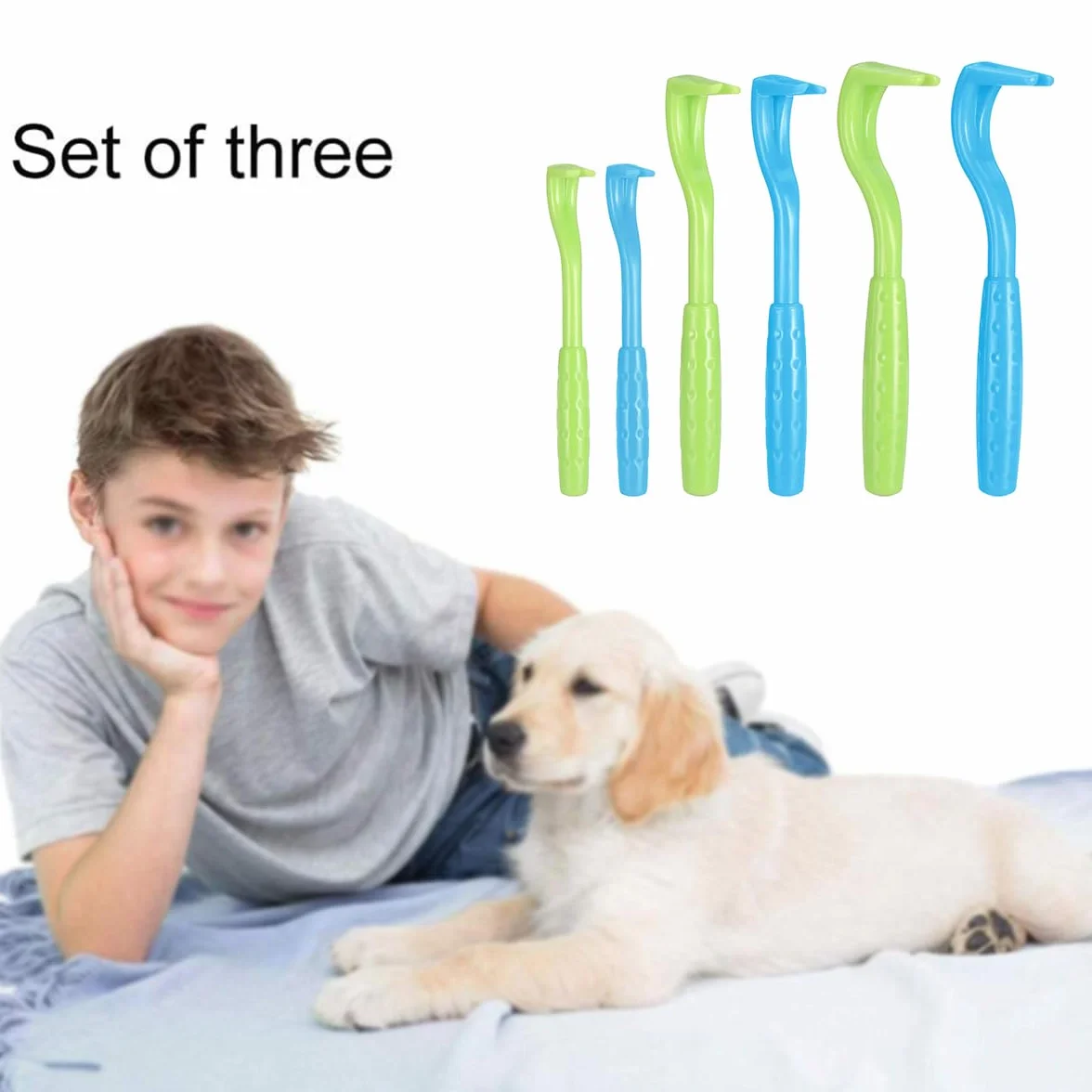 Tire Tique Chien Pince à Tiques 6 PCS pour Humain Chat Homme Enfants Chevaux Anti