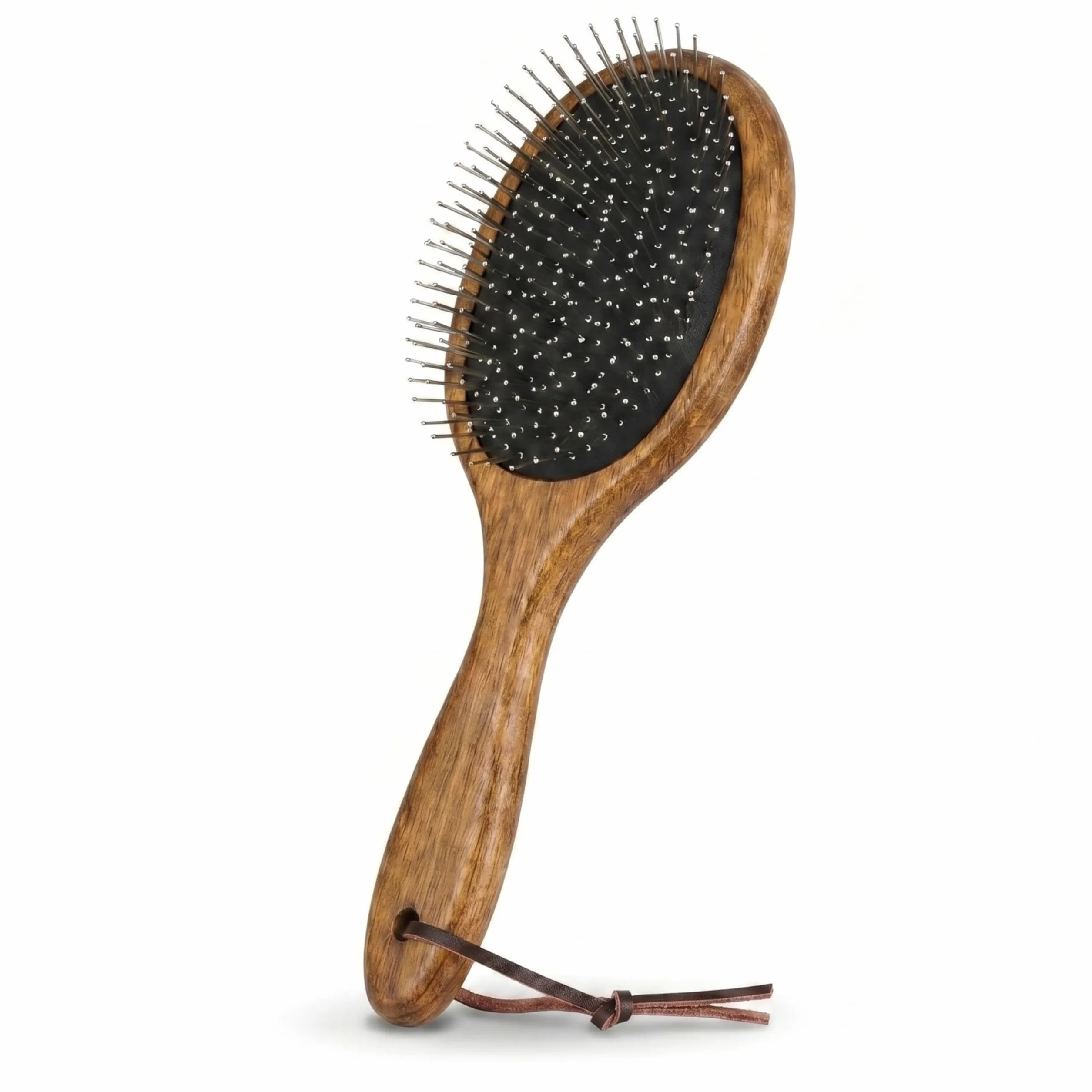 Brosse crinière et peigne queue Equimour pour cheval en bois et métal ergonomique démêler lisser soigner toilettage