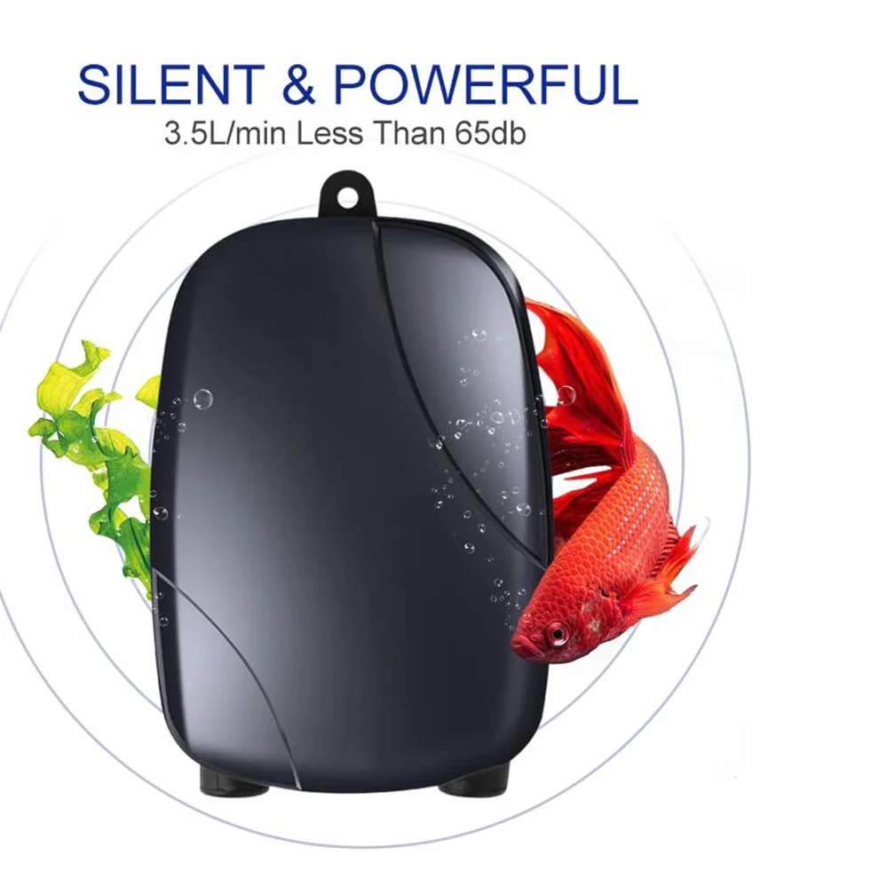 Pompe d'oxygénation Fishbowl Ultra-silencieuse 220V 3W 5W pour Aquariums RS-390 Prise européenne