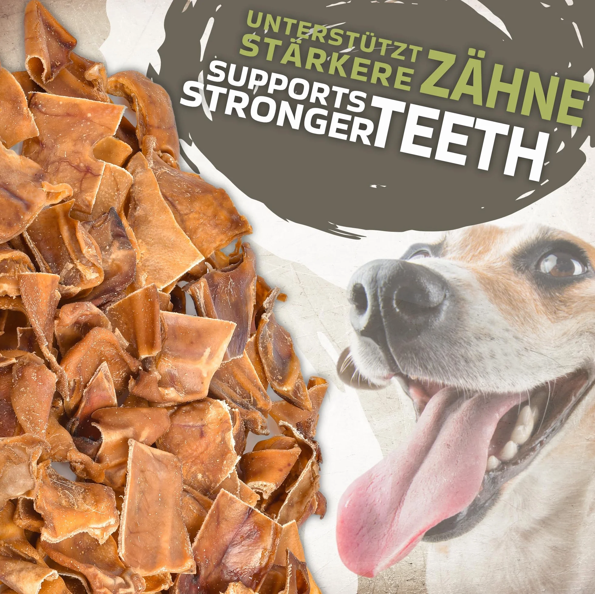 Oreilles de porc coupées pour chiens 1 kg (43-48 pièces) séchées 100% naturel sans céréales