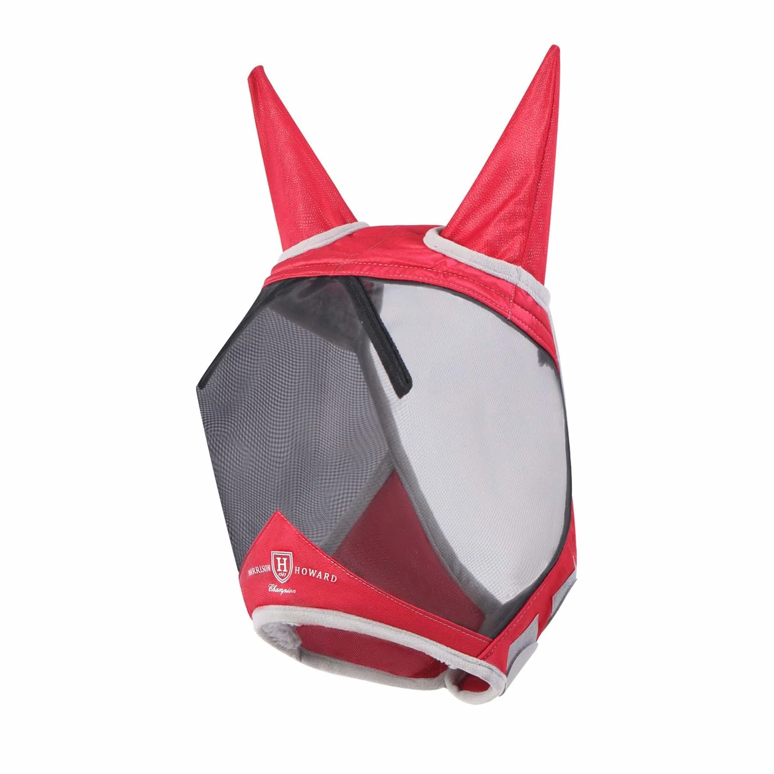 Harrison Howard CareMaster Pro Masque anti-mouches cheval UV Rouge XL full extra