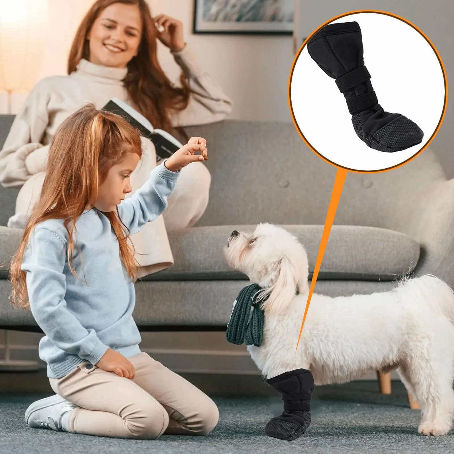 Chaussette Chien de Protection et Récupération, Botte pour Pattes Plaie, Taille S