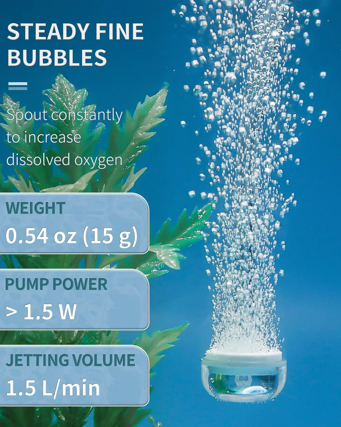 Pawfly Disque de Pierre à Air 2,3 cm Micro-Bulle Kit Diffuseur avec Ventouse Valve Clapet Anti-Retour