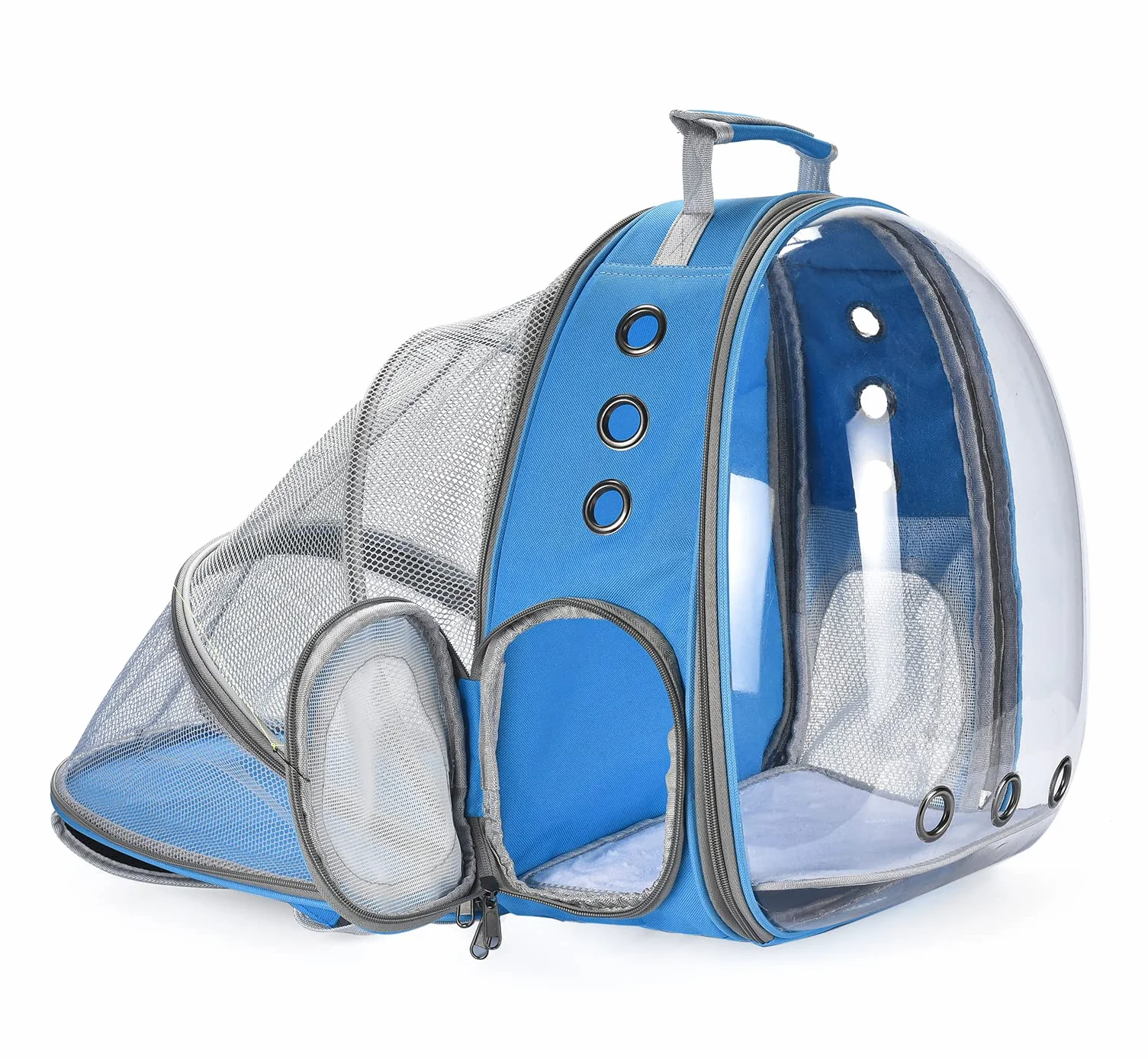 Sac à Dos Chat Chien Transport avec Fenêtre Frontale Transparente et Dos Extensible pour Voyage