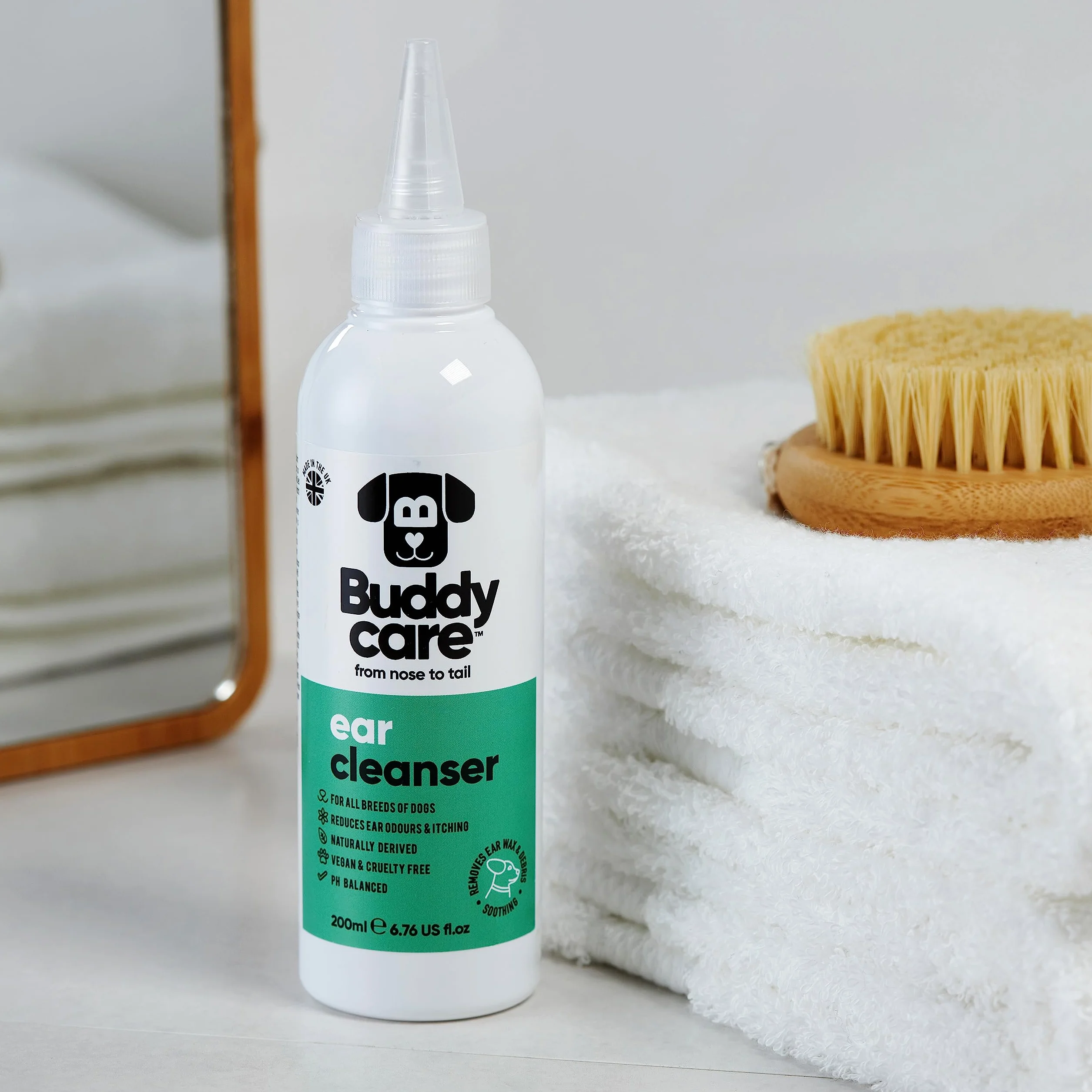 Buddycare Nettoyant pour oreilles de chien 200 ml Aloe Vera