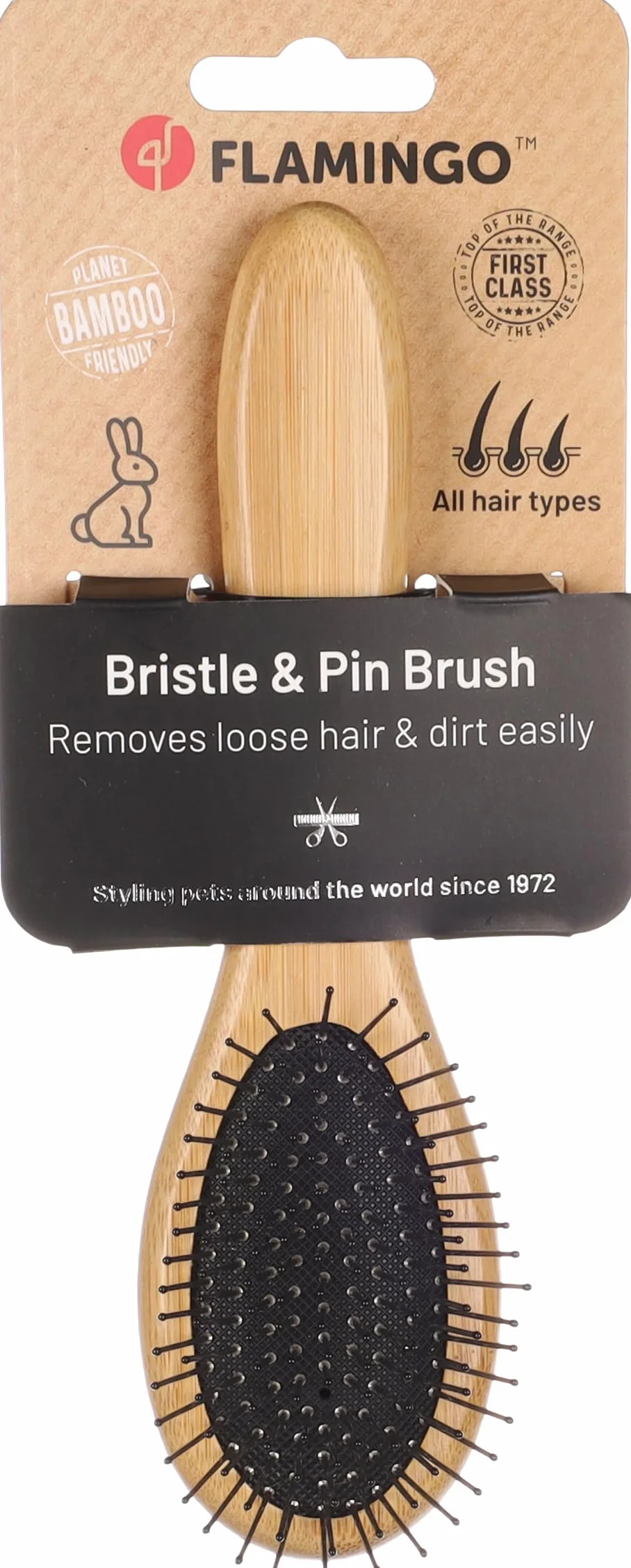 Brosse à Épingles pour Rongeurs Babu - Douce - Ergonomique - Lapins, Cochons d'Inde, Chinchillas, Furets