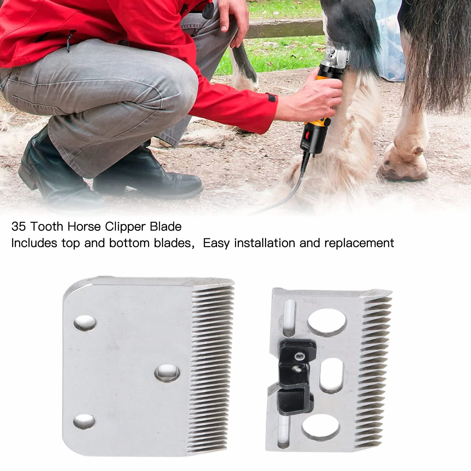 Lames de rechange carbure 35 dents pour ciseaux à chevaux tondeuse professionnelle