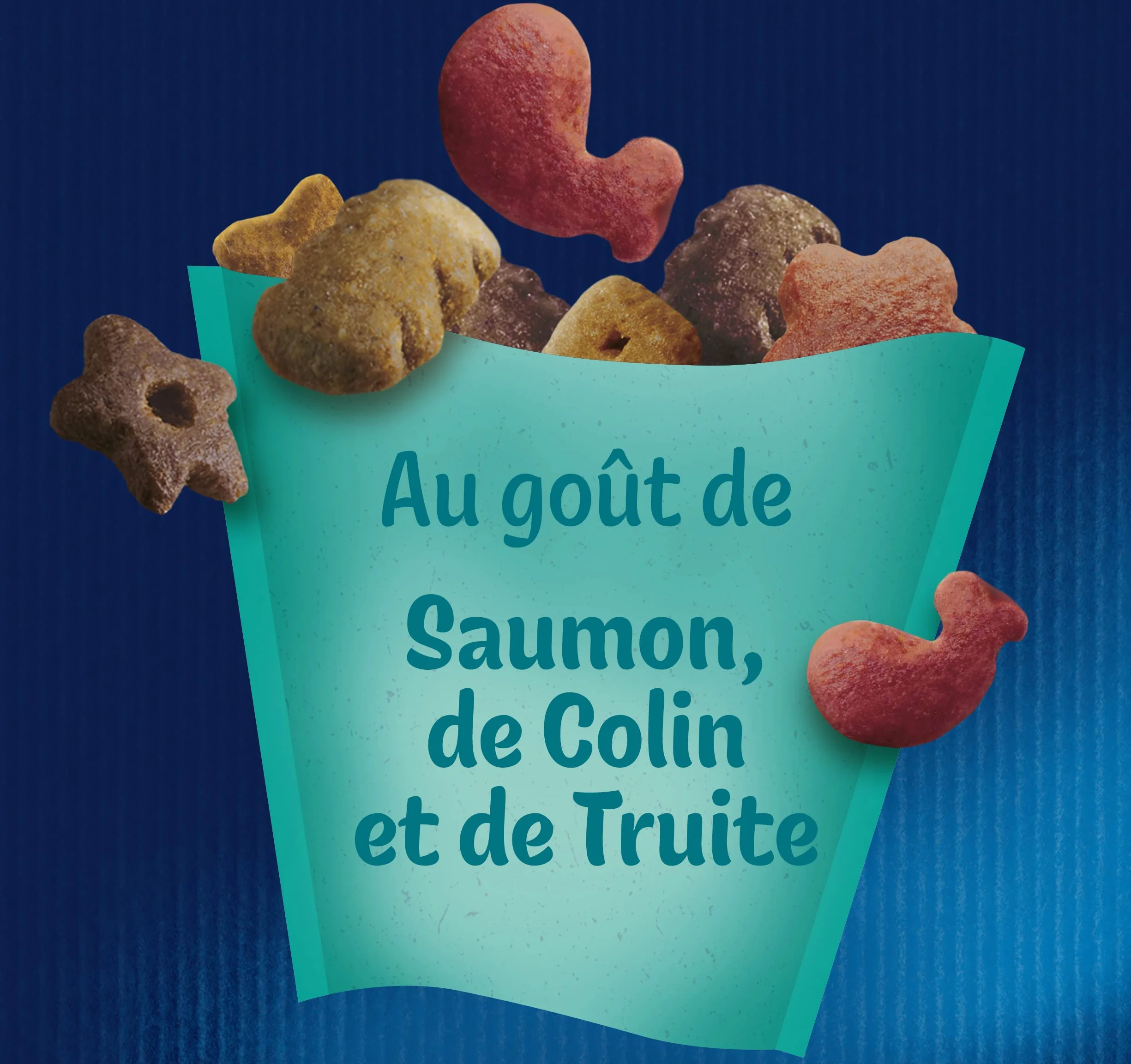 Felix | Party Mix | Friandises pour Chat Adulte | Riches en protéines, vitamines, acides Gras et oméga 6 | Saveur de l'Océan au goût irrésistible : Saumon, Colin, Truite | Sac | Lot de 5 x 200g