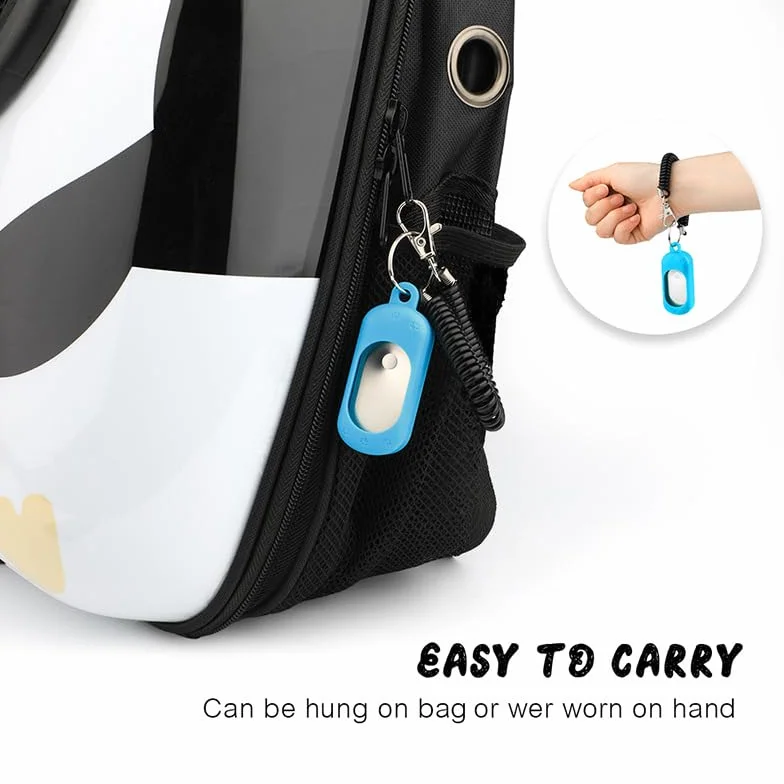 Clicker pour chien, 5, durable, portable, outil d'entraînement interactif avec bout des doigts, clicker d'entraînement avec extension, convient également pour les chats et les chevaux
