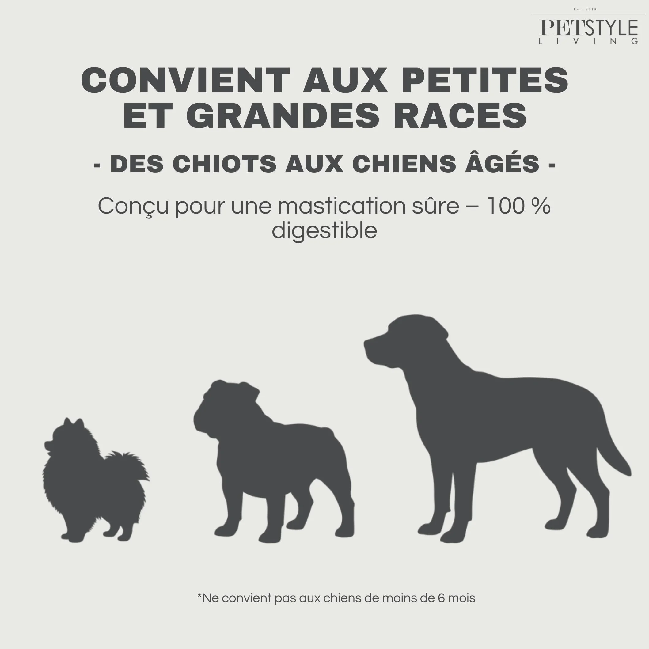 Bâtonnets à Mâcher au Poulet pour Chien 12,5cm 100 Pièces