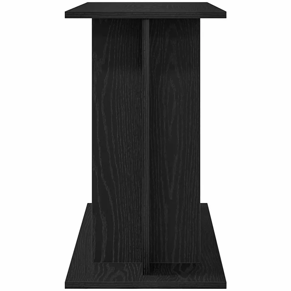 Support pour Aquarium chêne Noir 80x35x60cm Bois d'ingénierie Armoire pour Aquarium