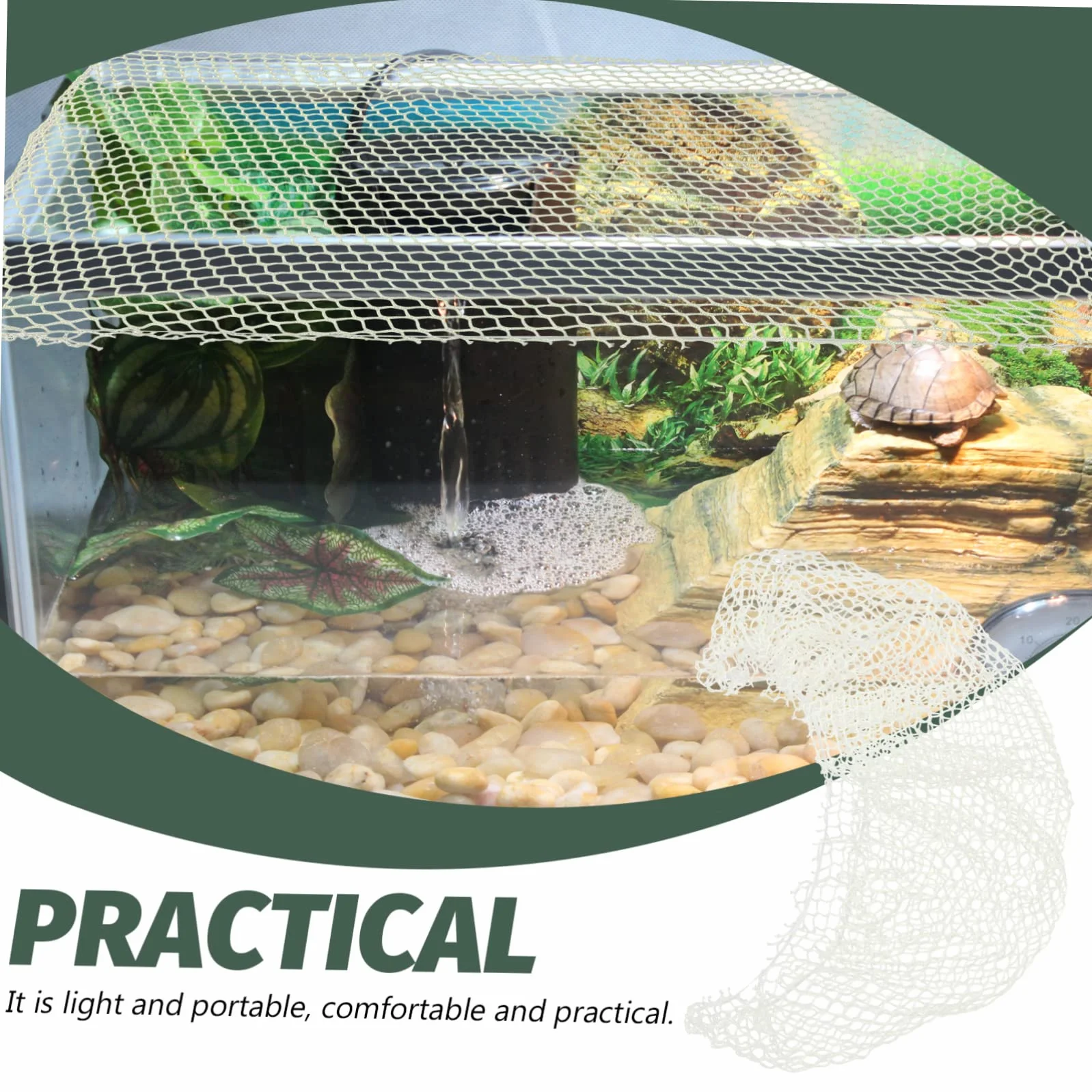 Filet Anti-Saut pour Aquarium Maille à Monter -même Protection Tortues Poissons